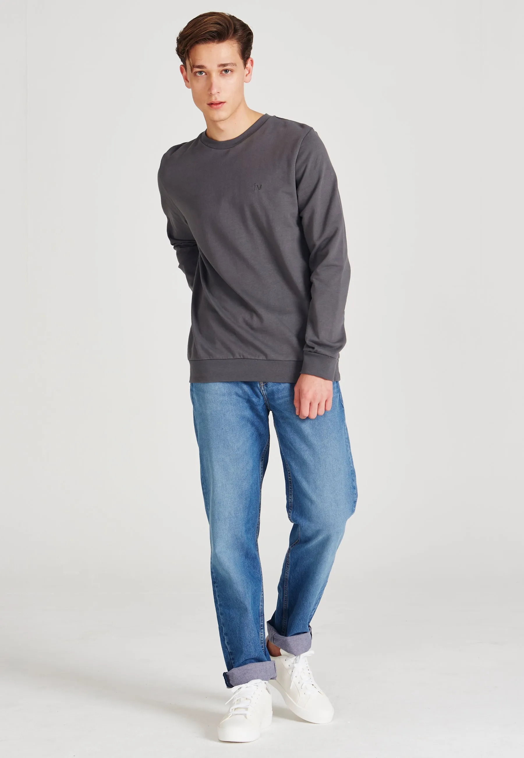 Sweatshirt CANTON organic cotton - Shadow Grey Givn Berlin