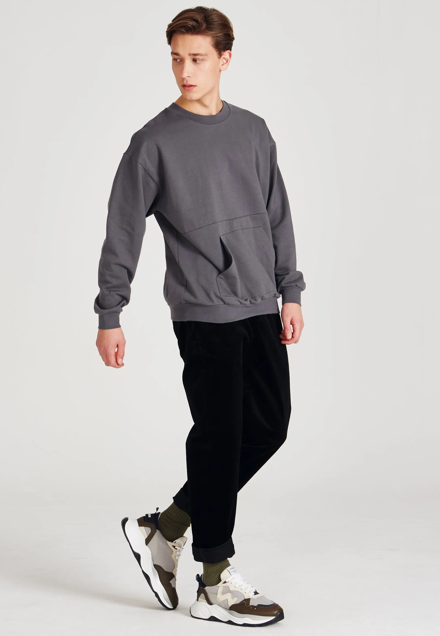 Sweatshirt KILIAN organic cotton - Shadow Grey Givn Berlin