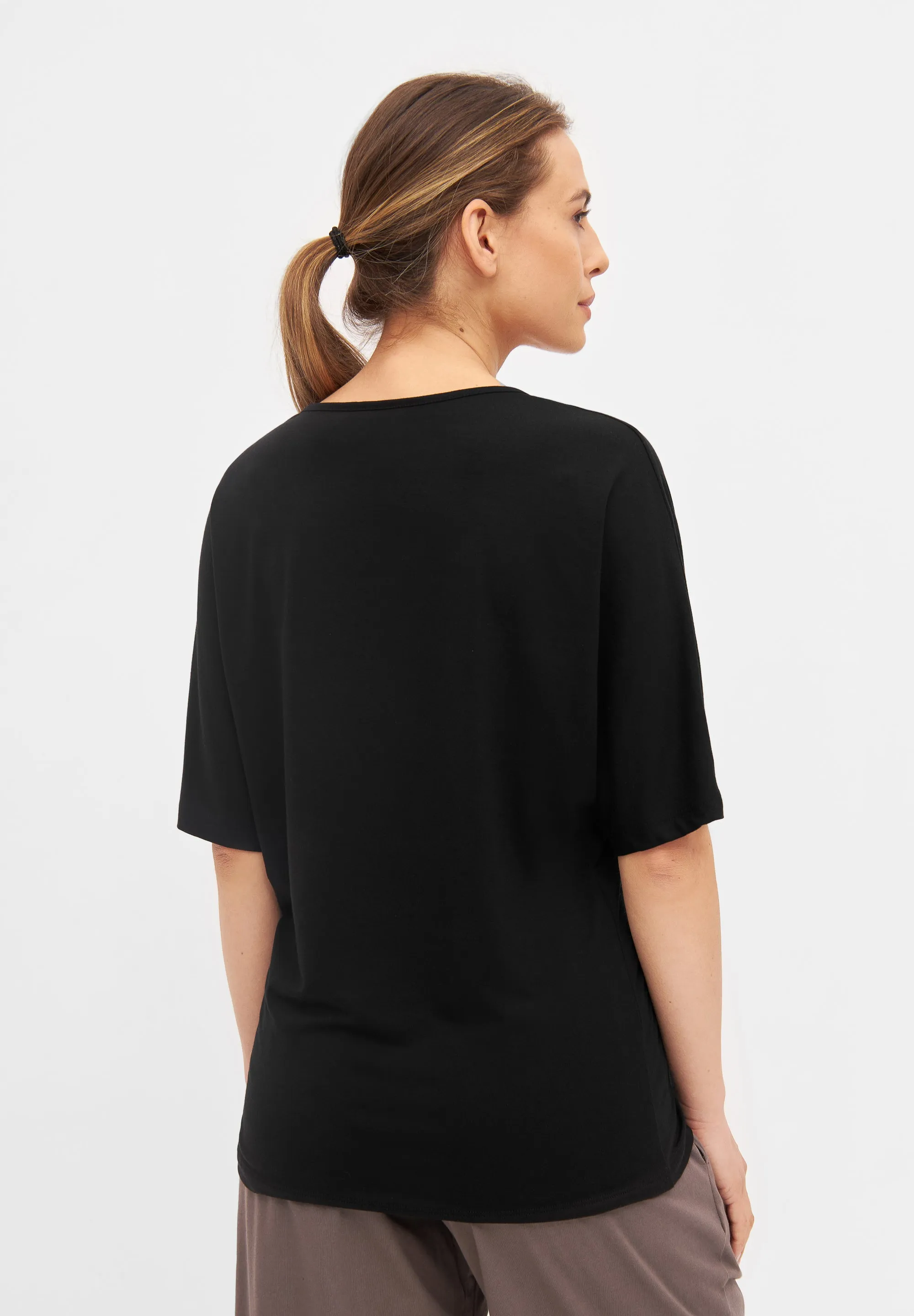 T-shirt ALICE in TENCEL™ Lyocell - Black (Tencel) Givn Berlin