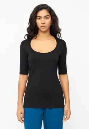 T-shirt ANN in TENCEL™ Lyocell - Black (Tencel) Givn Berlin