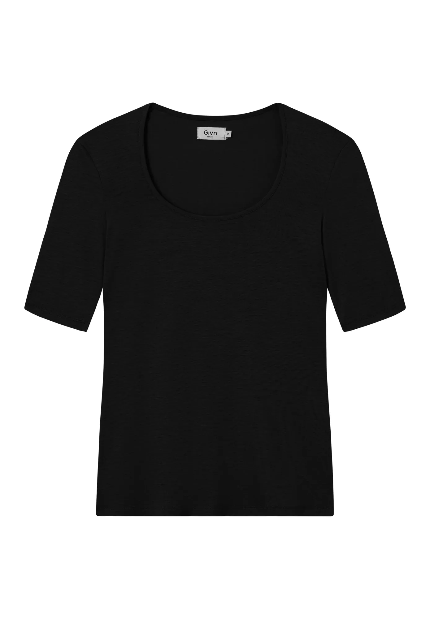T-shirt ANN in TENCEL™ Lyocell - Black (Tencel) Givn Berlin