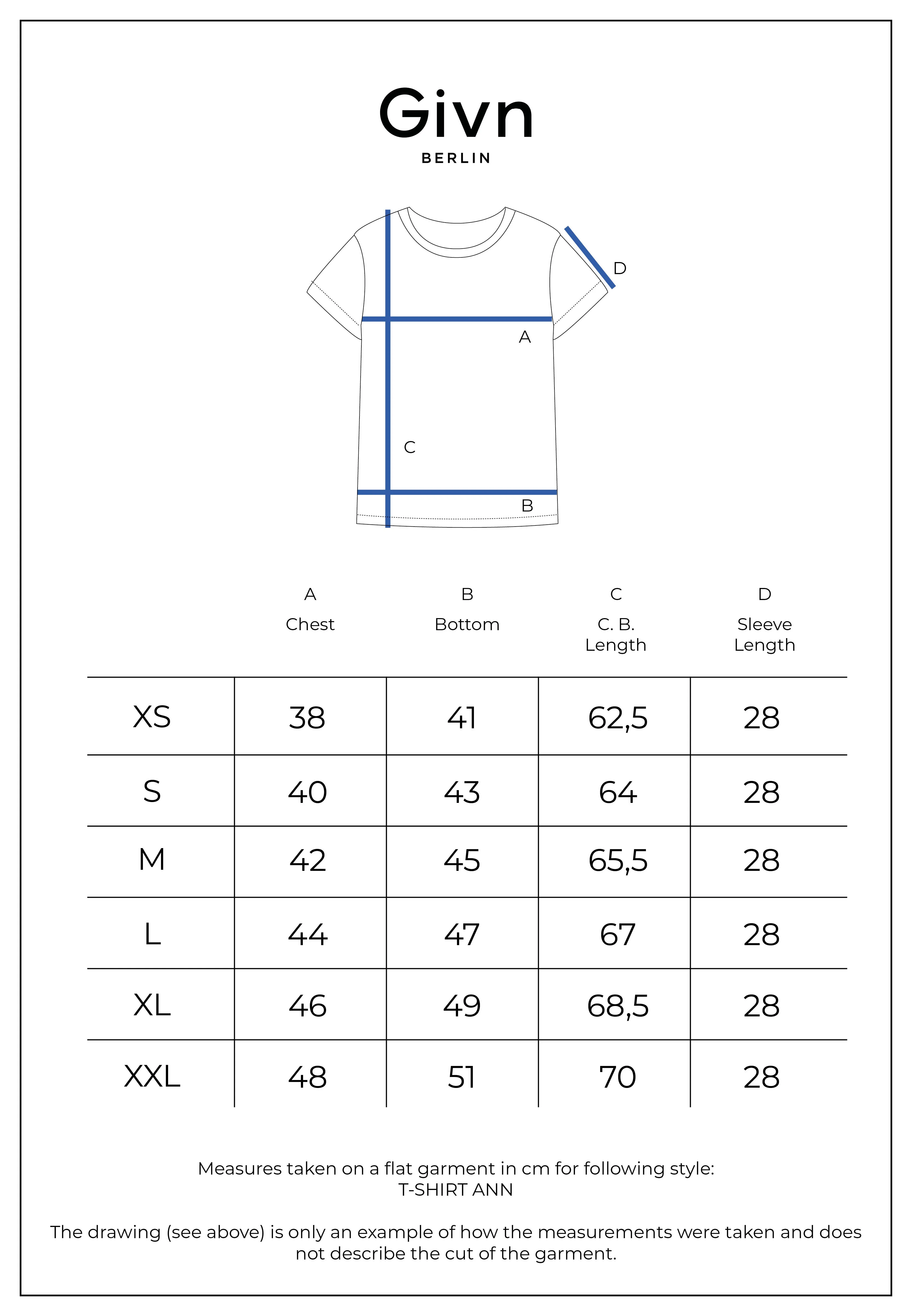 T-shirt ANN in TENCEL™ Lyocell - Moroccan Blue (Tencel) Givn Berlin