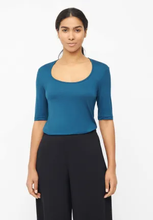T-shirt ANN in TENCEL™ Lyocell - Moroccan Blue (Tencel) Givn Berlin