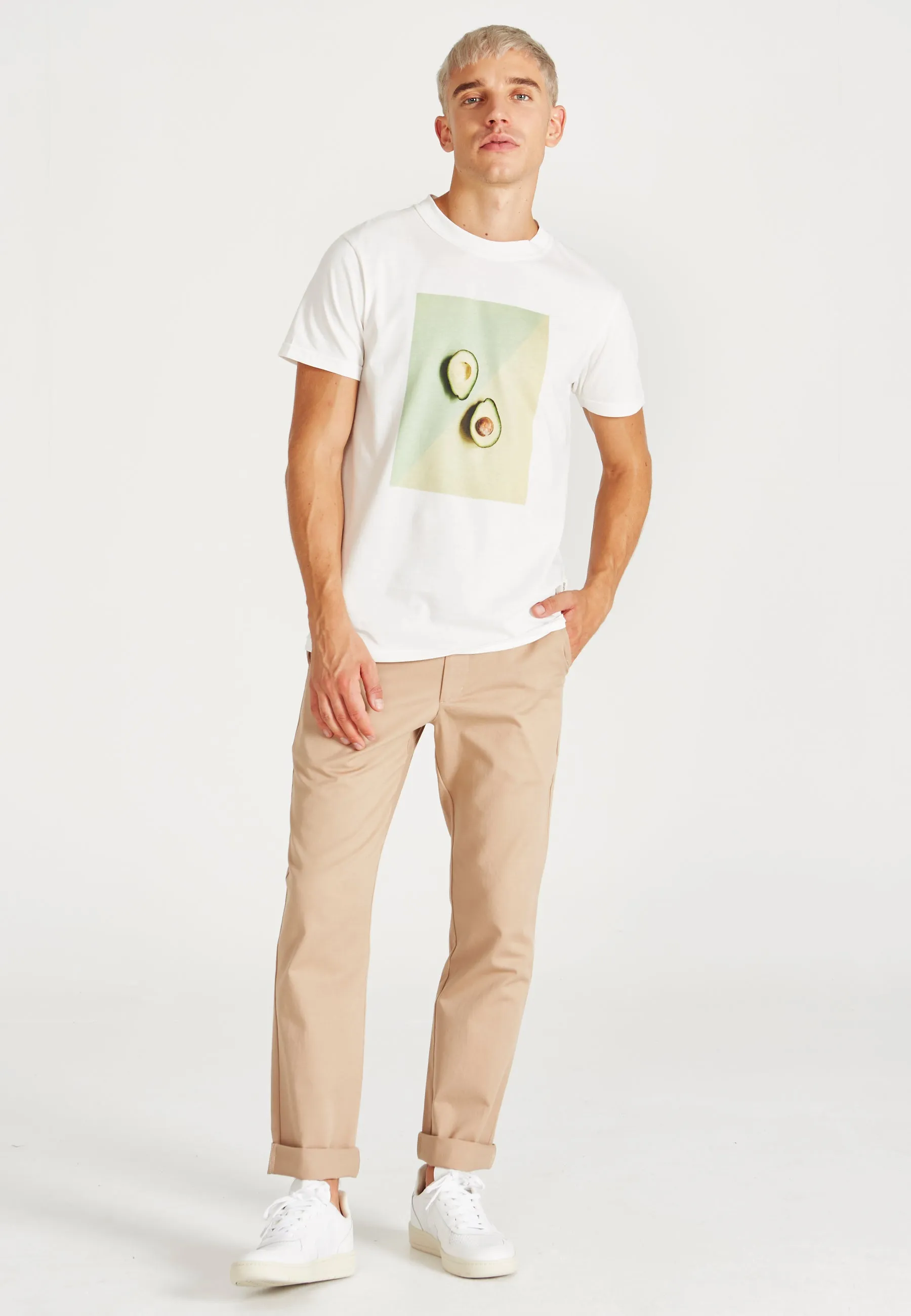 T-shirt COLBY (avocado) organic cotton - White Givn Berlin