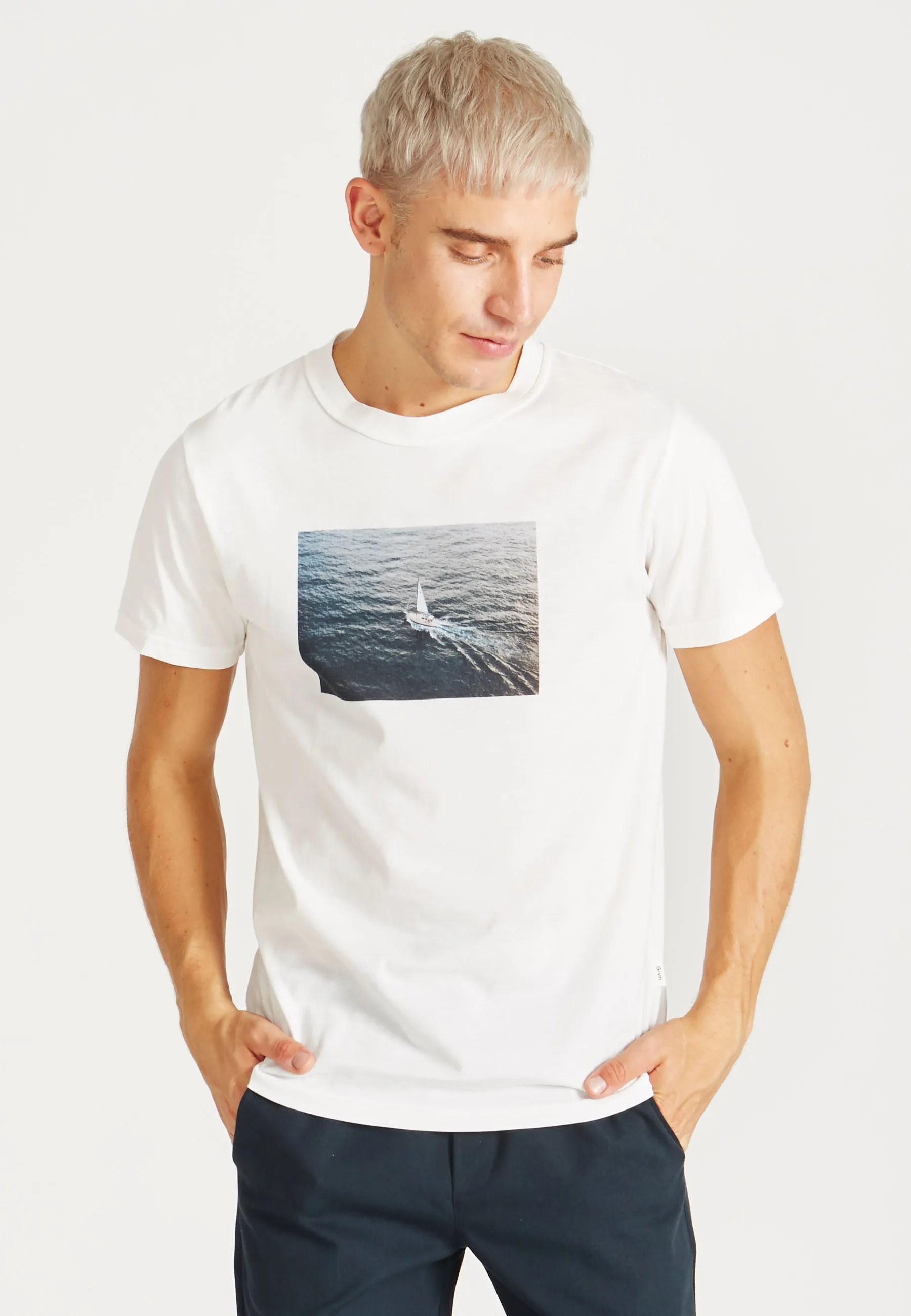 T-shirt COLBY (Boat) organic cotton - White Givn Berlin