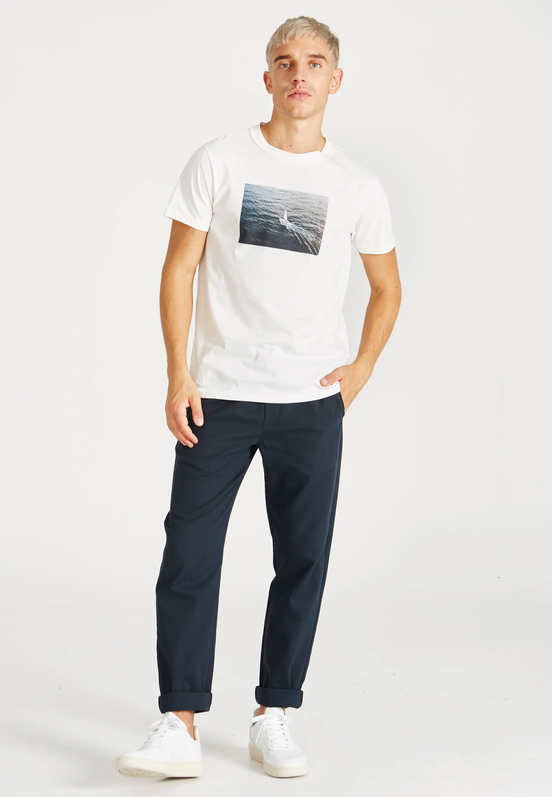 T-shirt COLBY (Boat) organic cotton - White Givn Berlin