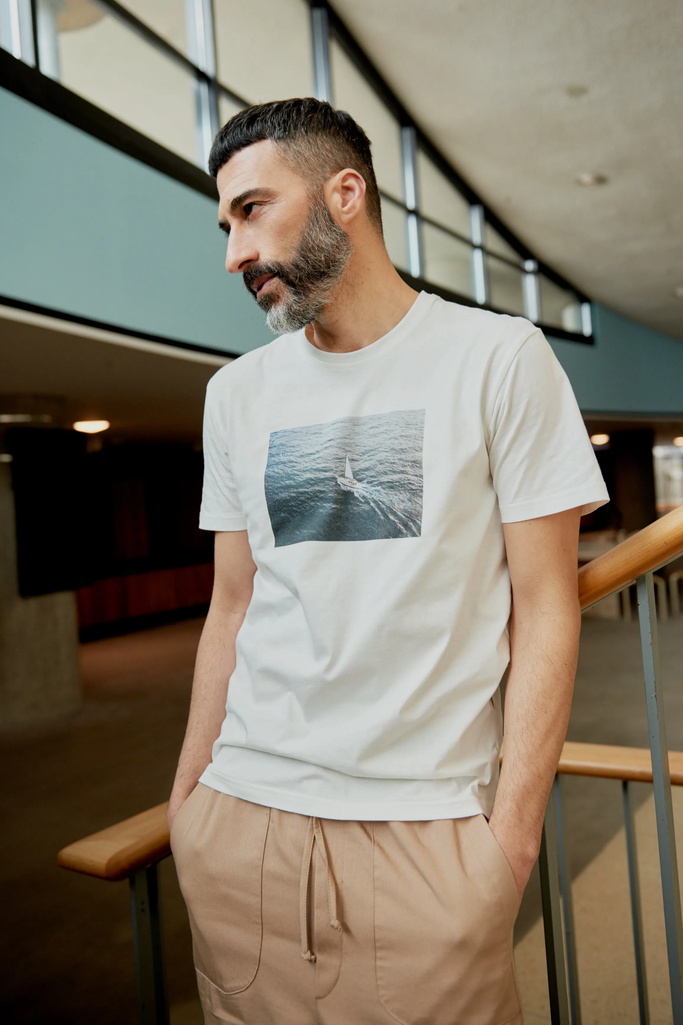 T-shirt COLBY (Boat) organic cotton - White Givn Berlin