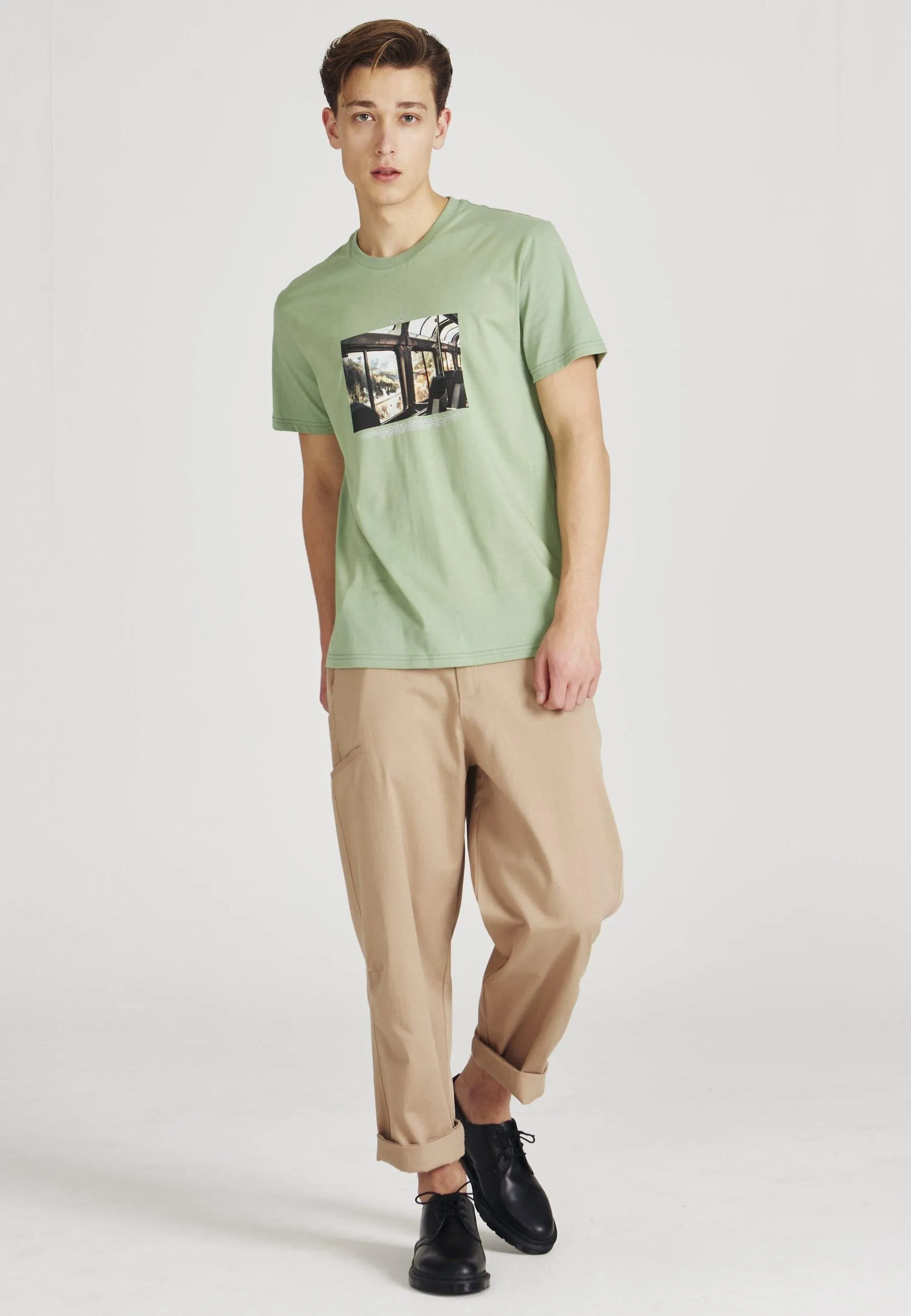 T-shirt COLBY (Explore) organic cotton - Apple Green Givn Berlin