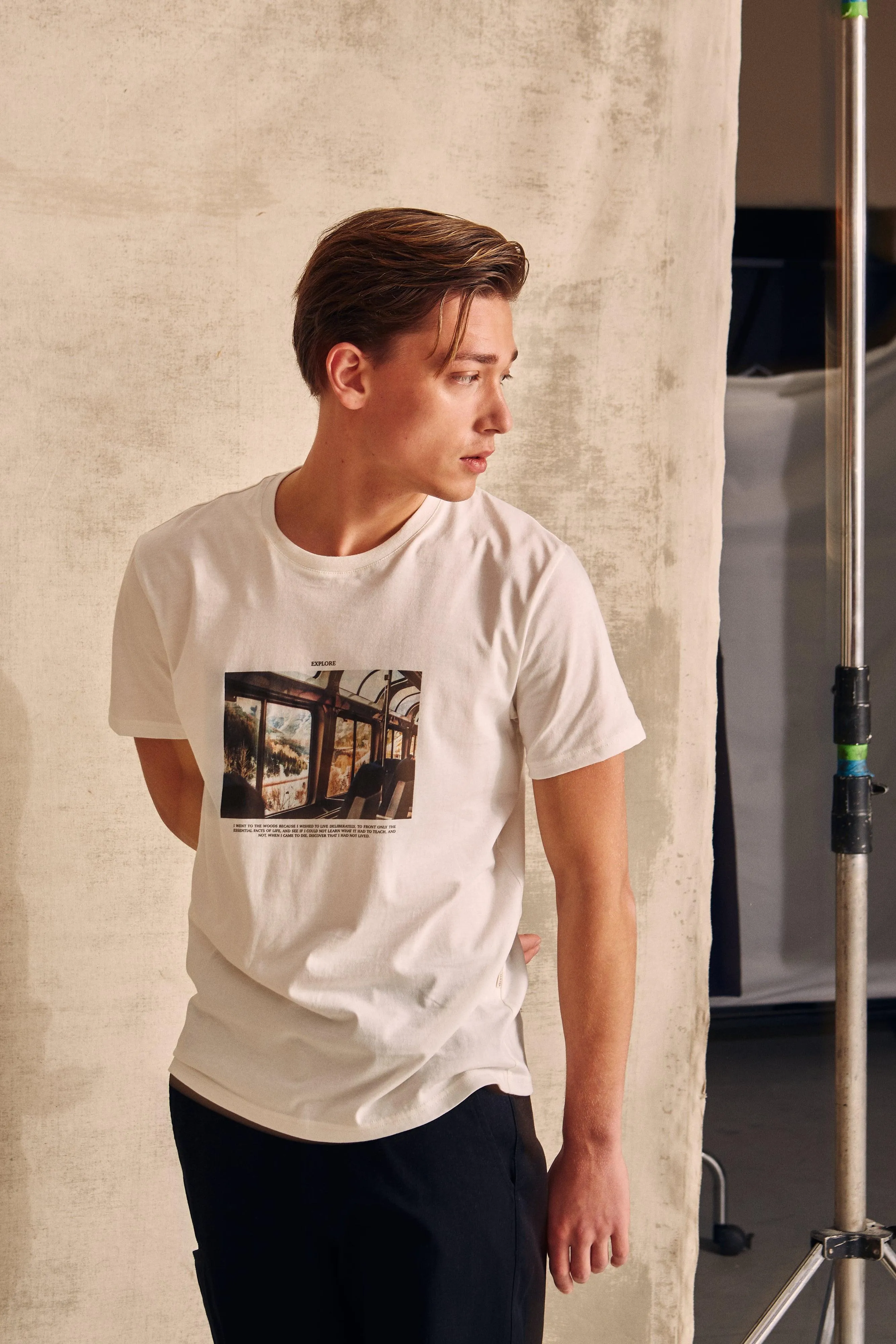T-shirt COLBY (Explore) organic cotton - White Givn Berlin