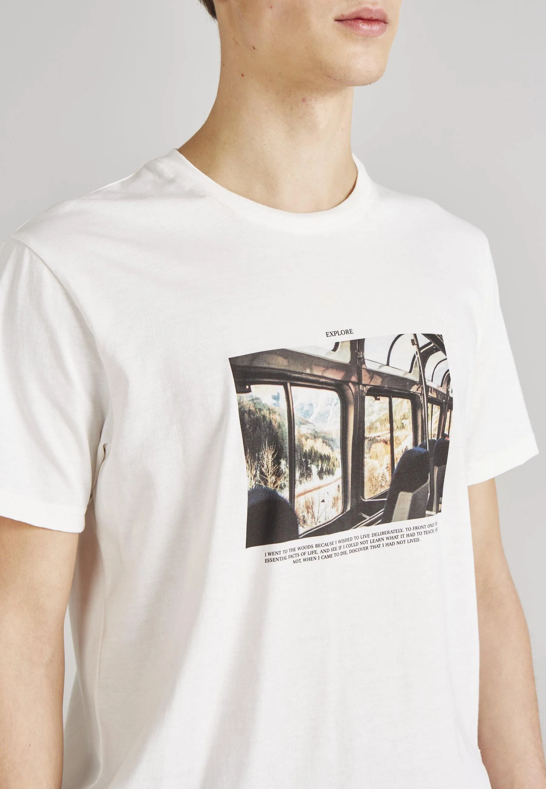 T-shirt COLBY (Explore) organic cotton - White Givn Berlin