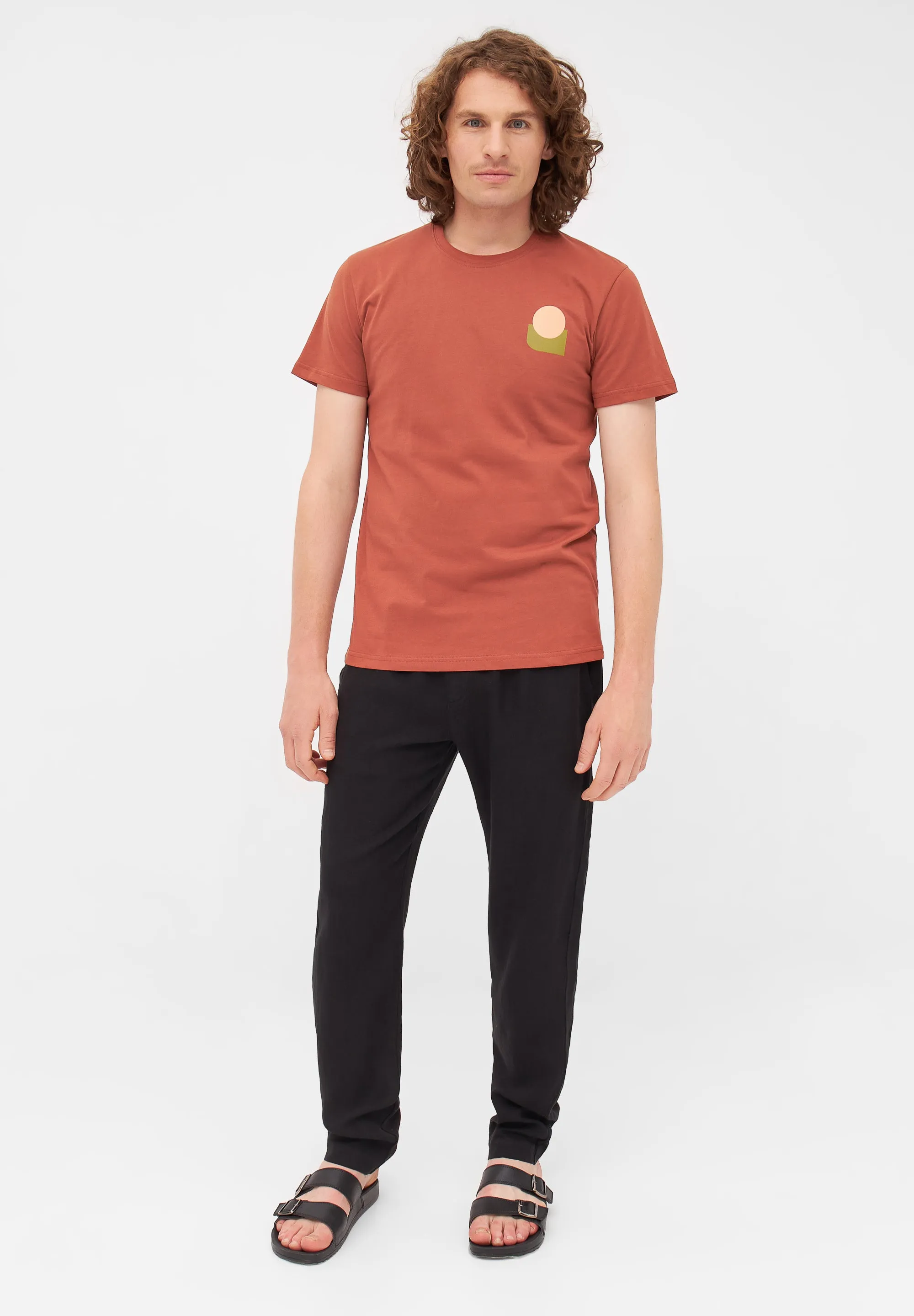 T-shirt COLBY (Forms) organic cotton - Terracotta Givn Berlin