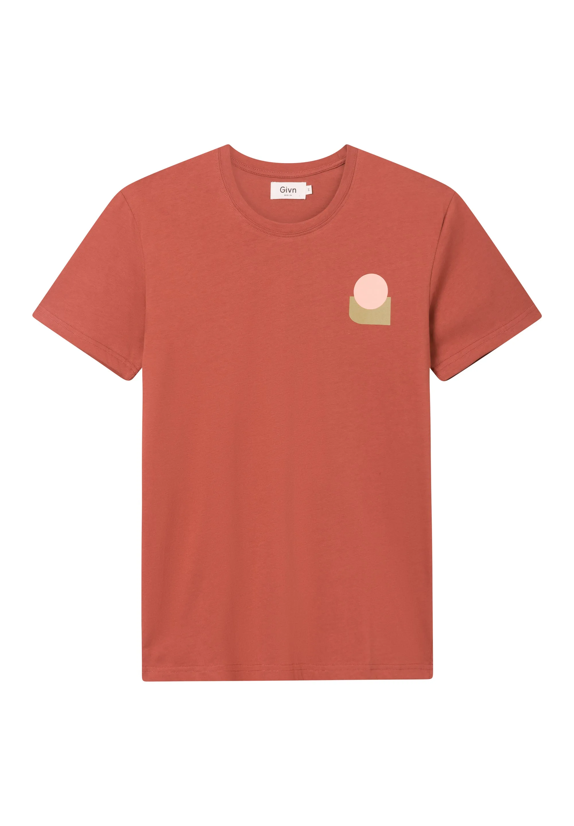 T-shirt COLBY (Forms) organic cotton - Terracotta Givn Berlin