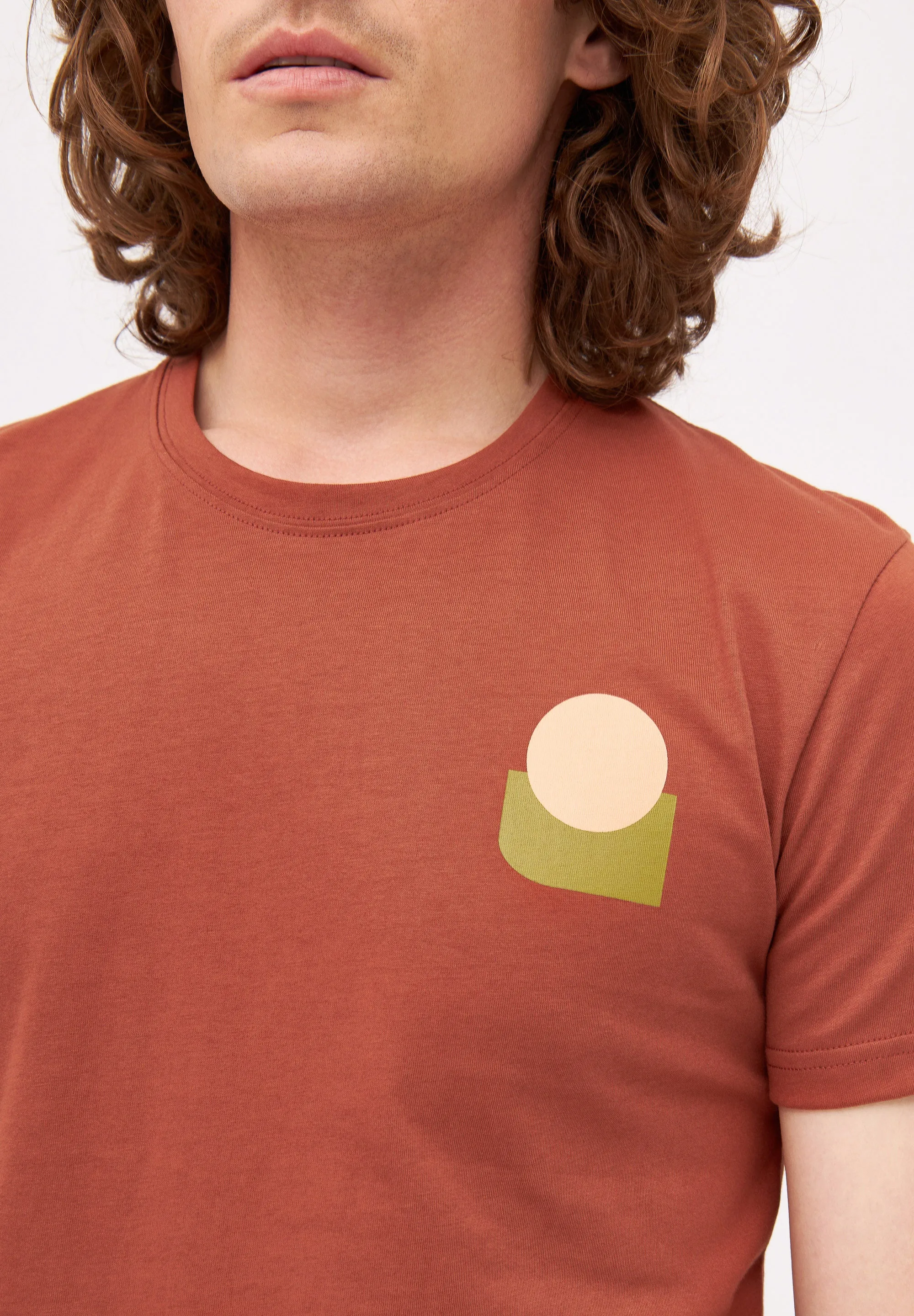 T-shirt COLBY (Forms) organic cotton - Terracotta Givn Berlin