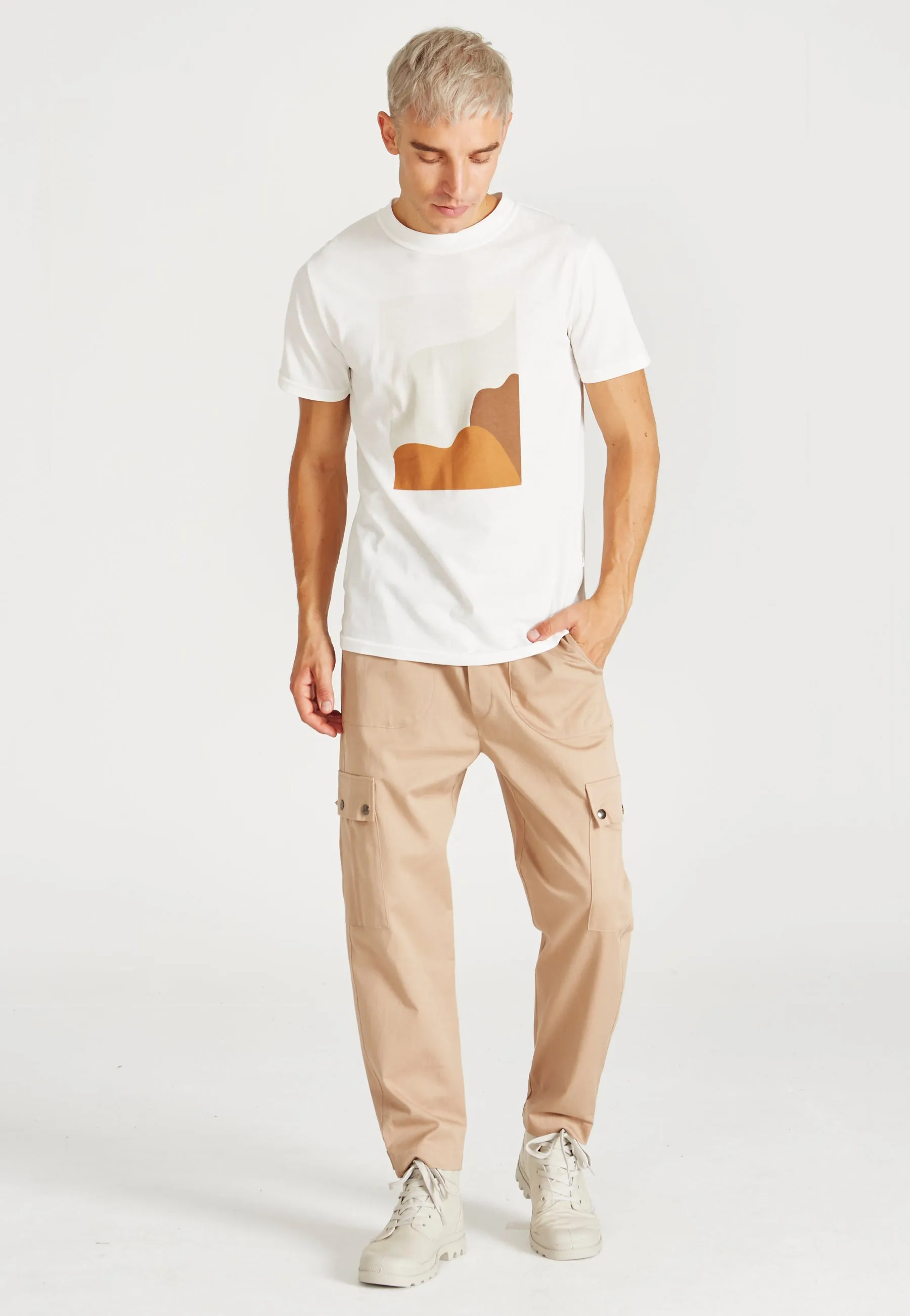 T-shirt COLBY (Graphic) organic cotton - White Givn Berlin