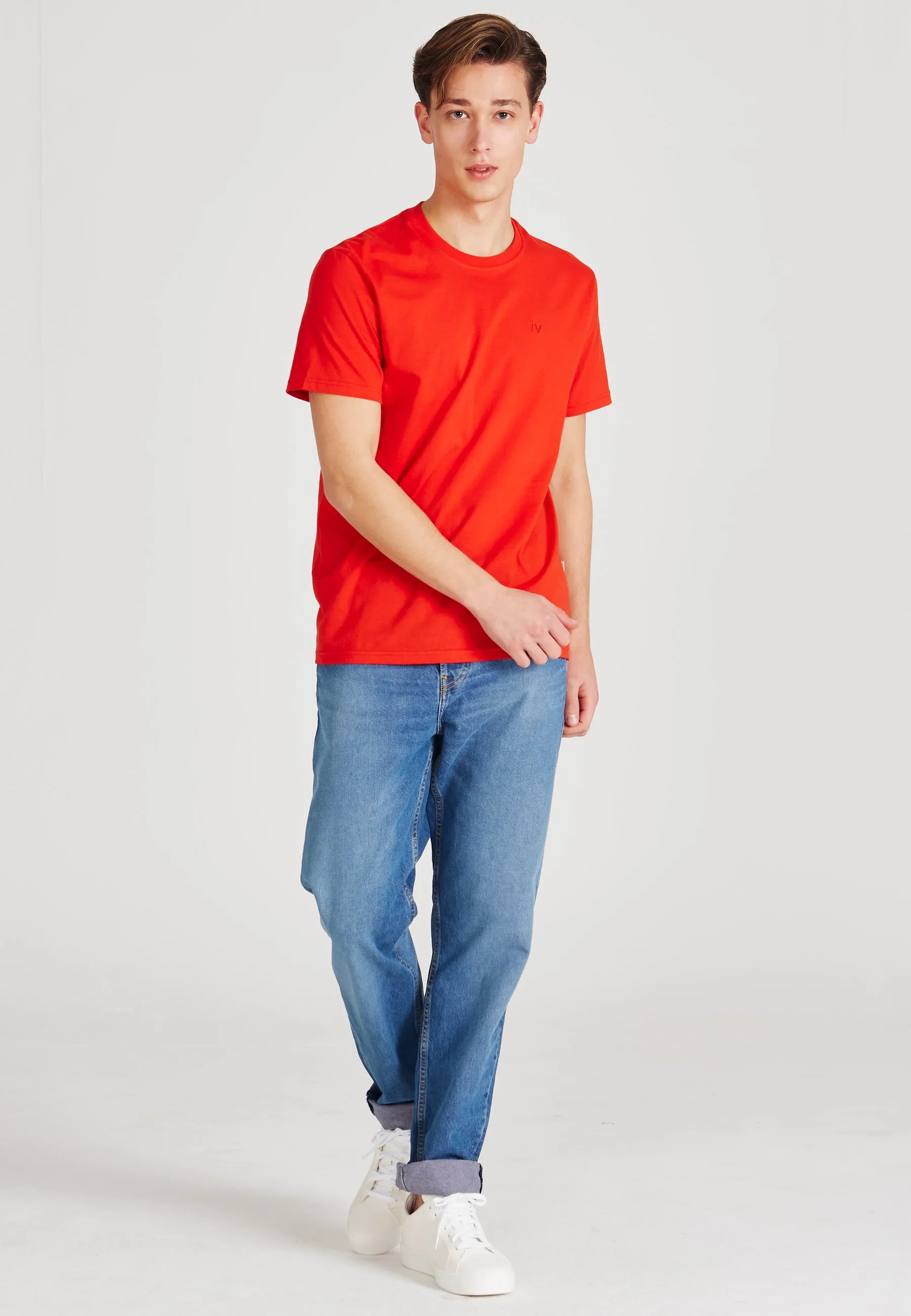 T-shirt COLBY (iv) organic cotton - Lava Red Givn Berlin