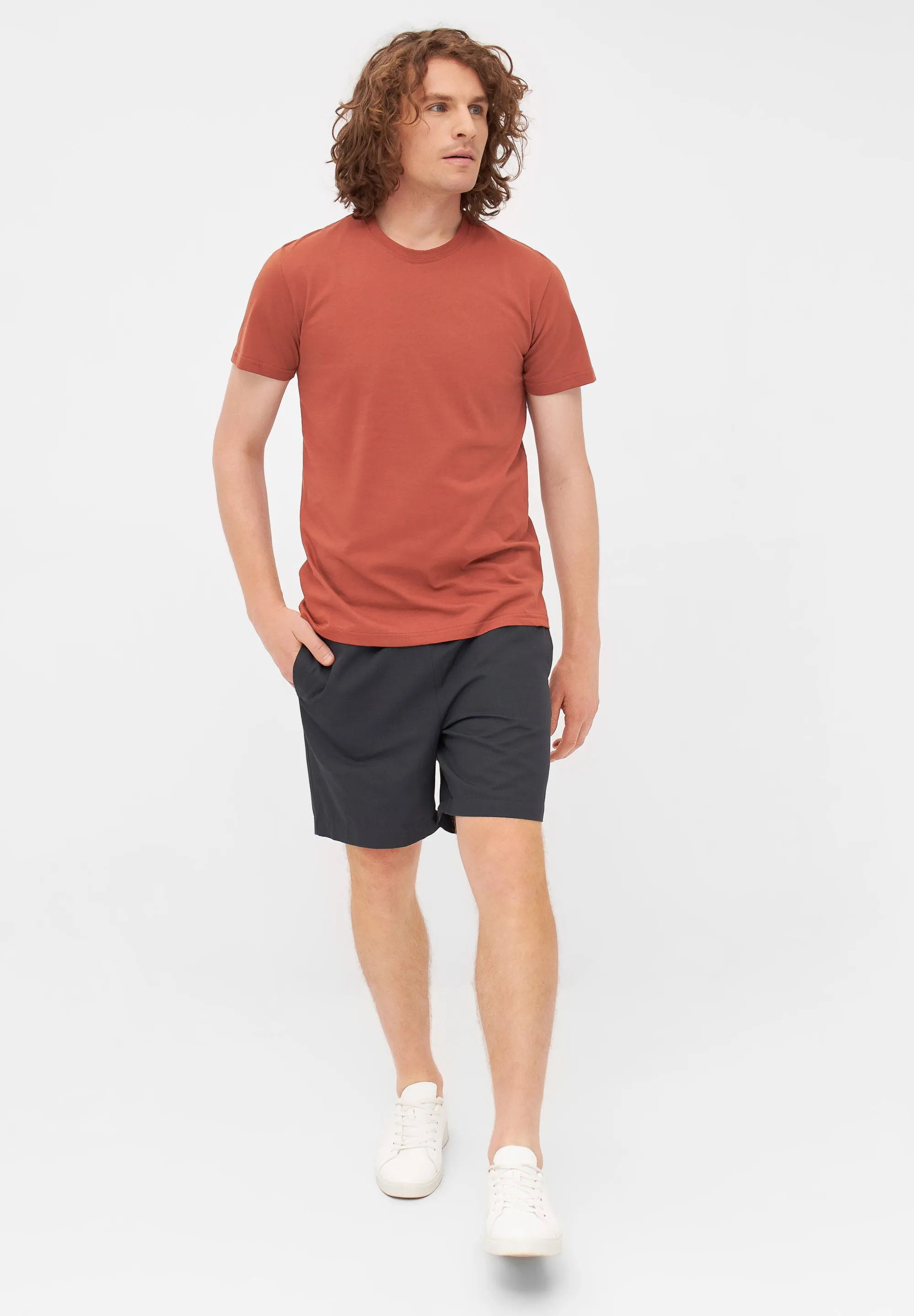 T-shirt COLBY organic cotton - Terracotta Givn Berlin