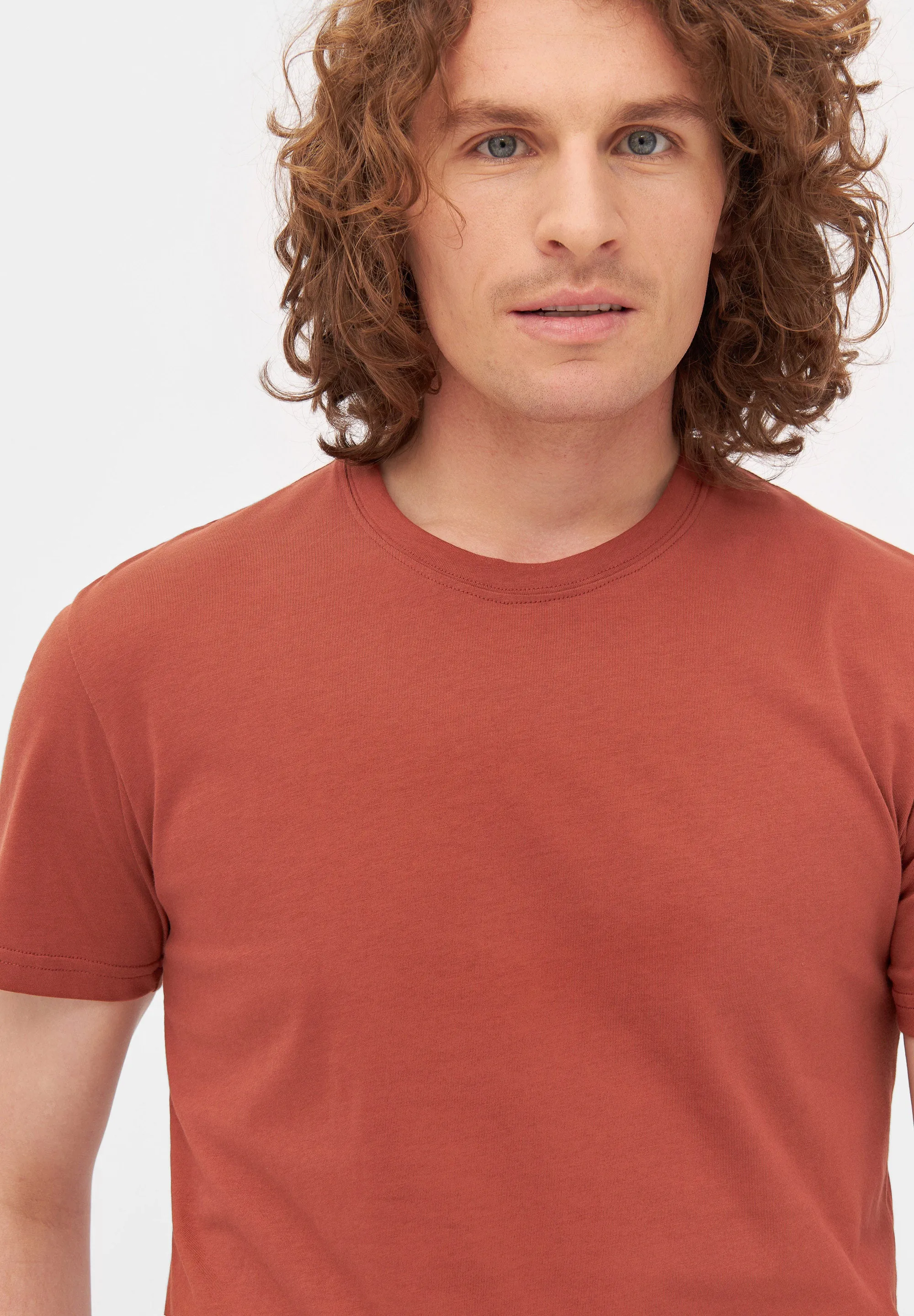 T-shirt COLBY organic cotton - Terracotta Givn Berlin