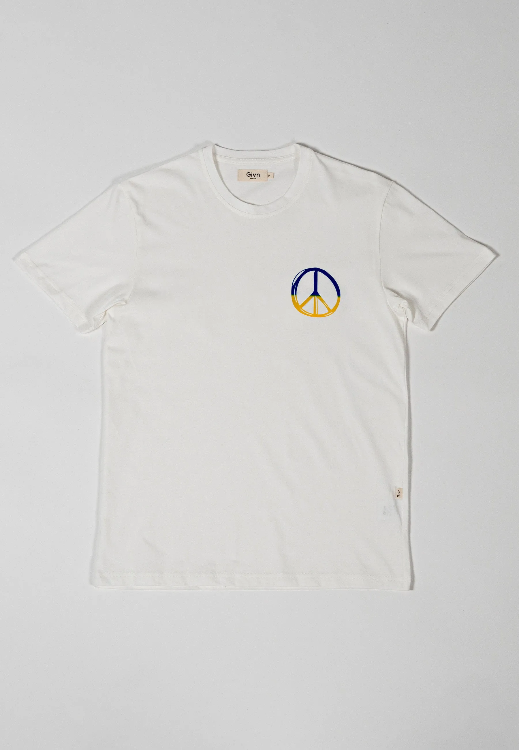 T-shirt COLBY (Peace) organic cotton - White Givn Berlin