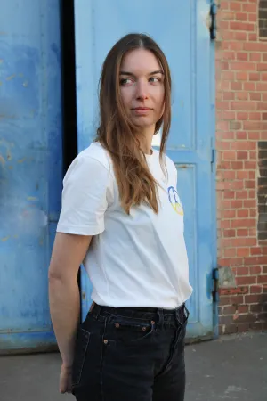 T-shirt COLBY (Peace) organic cotton - White Givn Berlin