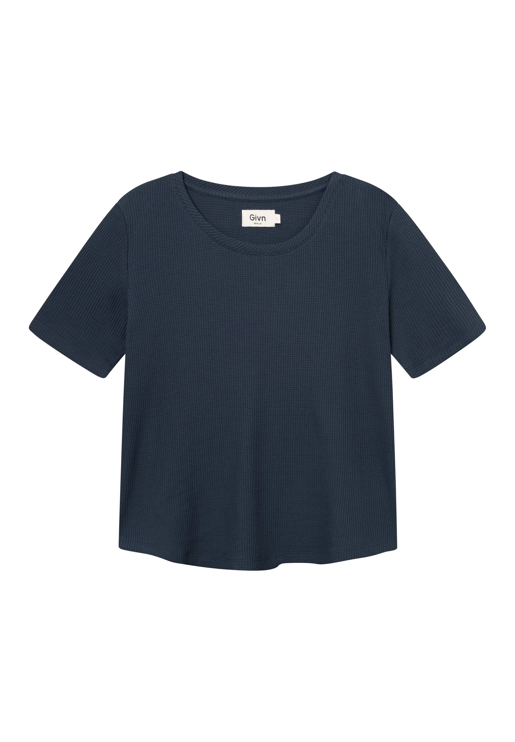 T-shirt GBCAPRINA Relaxed Fit Made From Organic Cotton - Midnight Blue (Waffle) Givn Berlin