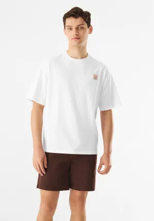 T-shirt GBCLIFF (Aperitivo) Relaxed Fit Made From Organic Cotton - White Givn Berlin