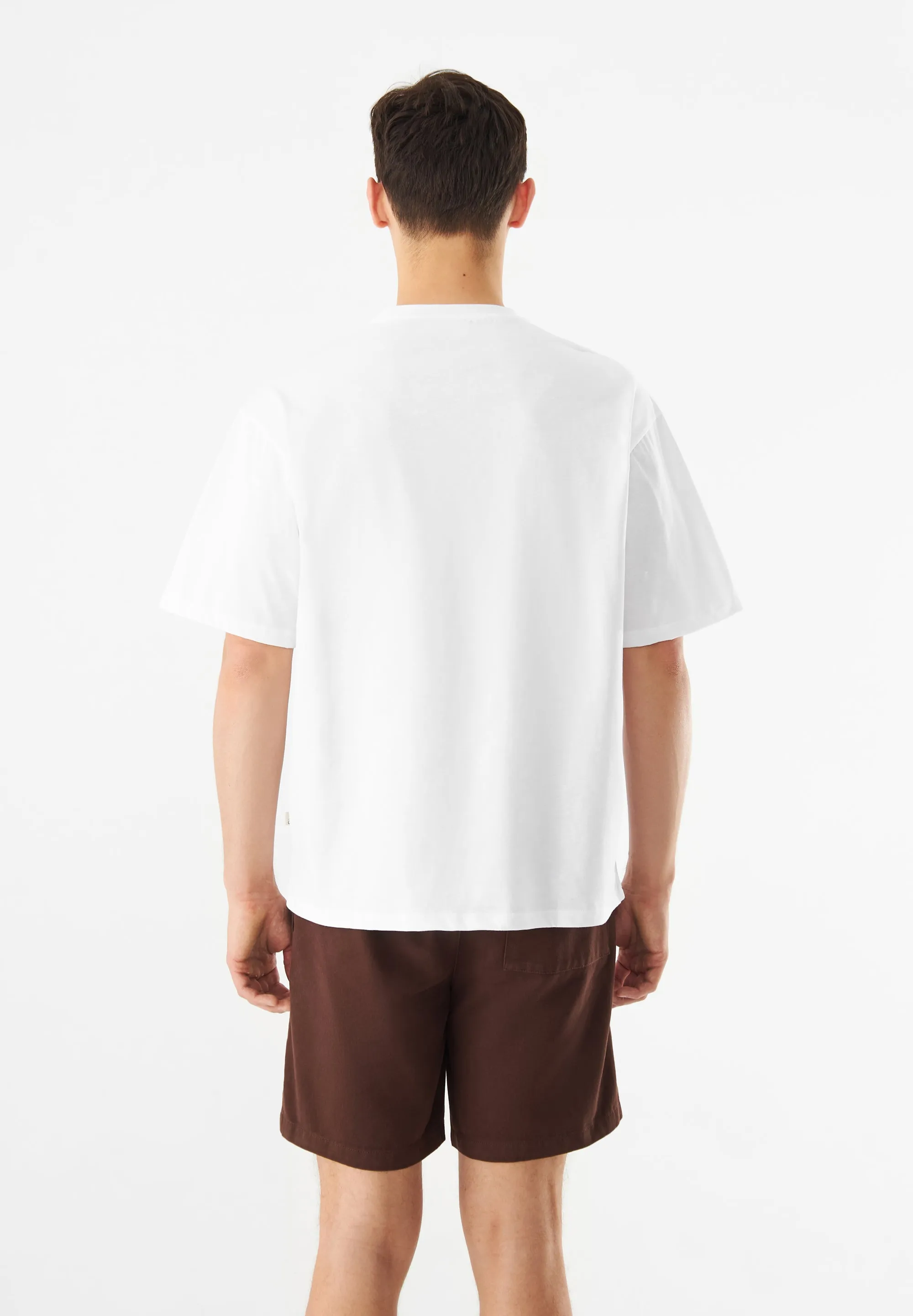 T-shirt GBCLIFF (Aperitivo) Relaxed Fit Made From Organic Cotton - White Givn Berlin