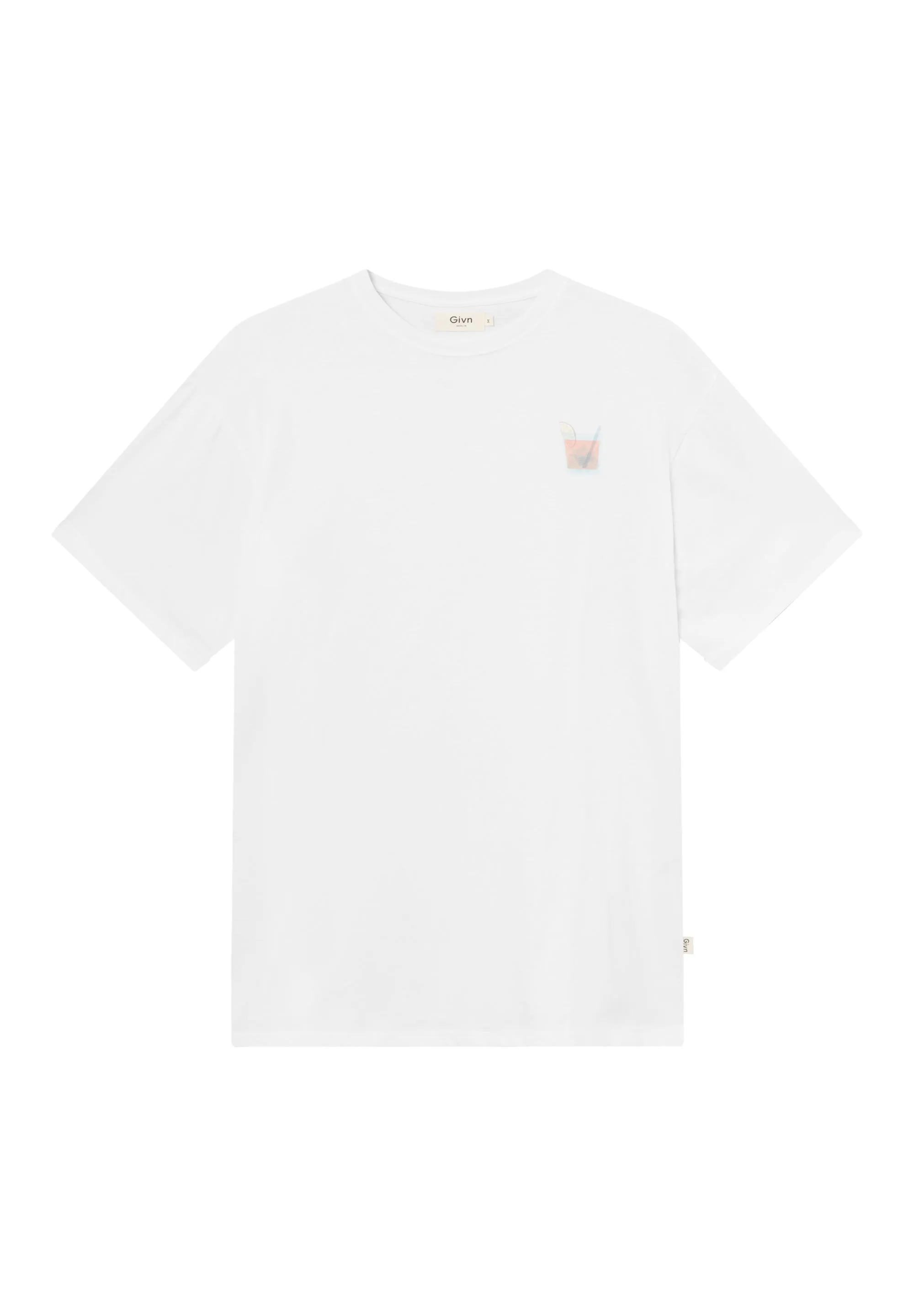 T-shirt GBCLIFF (Aperitivo) Relaxed Fit Made From Organic Cotton - White Givn Berlin