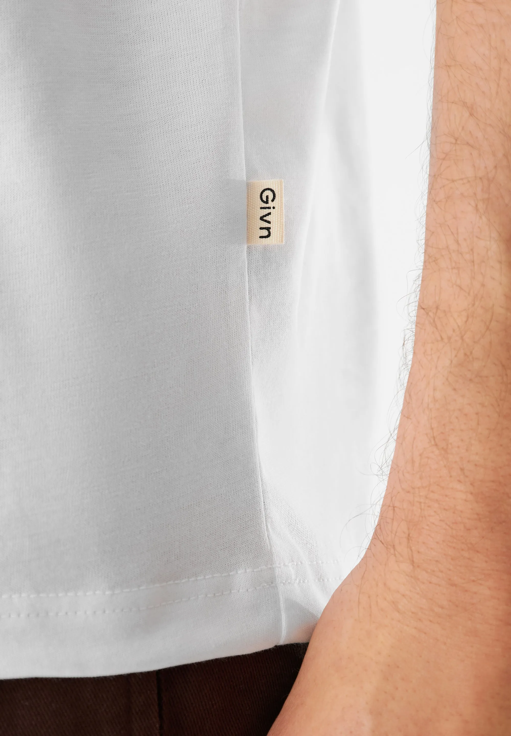 T-shirt GBCLIFF (Aperitivo) Relaxed Fit Made From Organic Cotton - White Givn Berlin