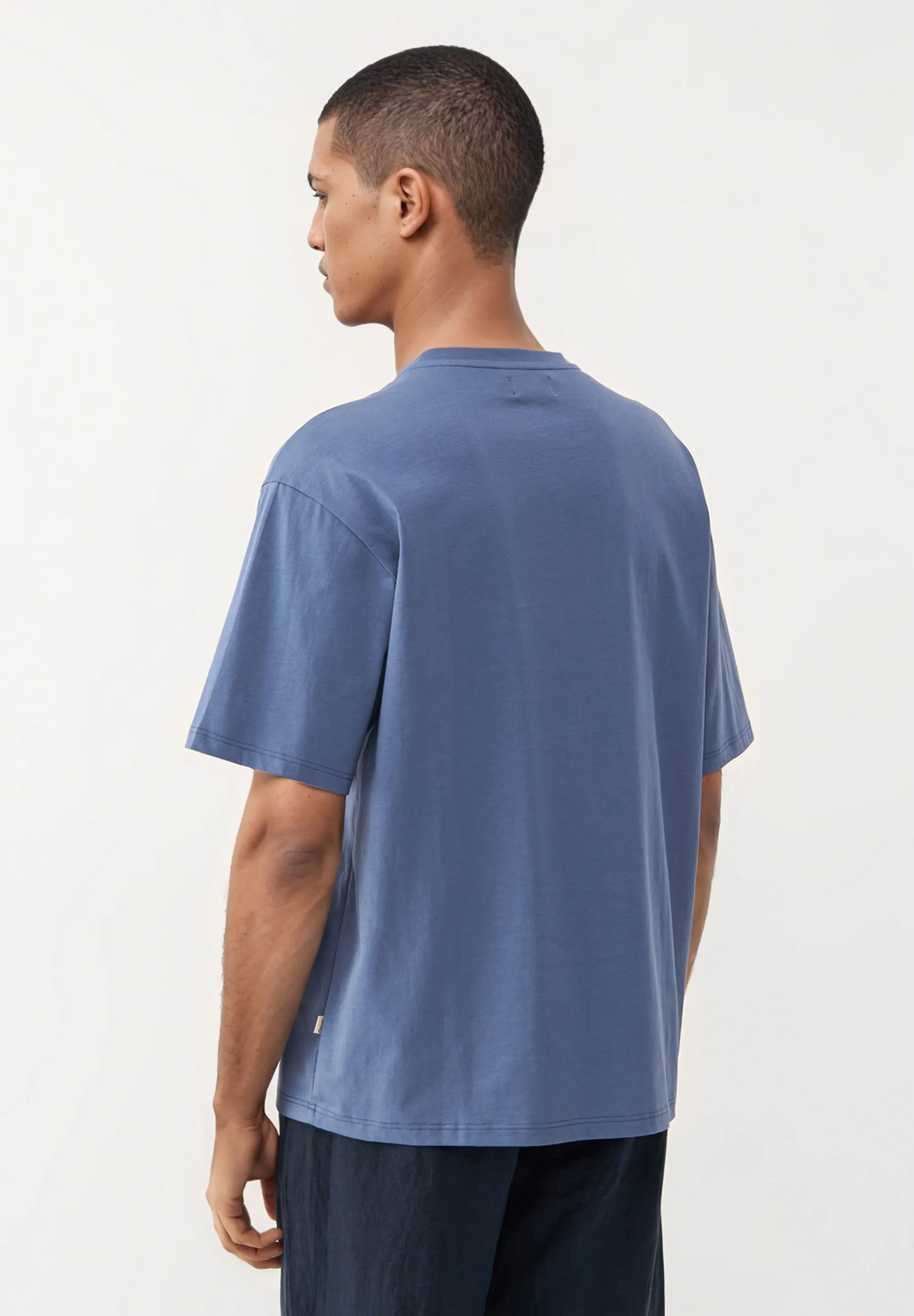 T-shirt GBCLIFF Relaxed Fit Made From Organic Cotton - Steel Blue Givn Berlin