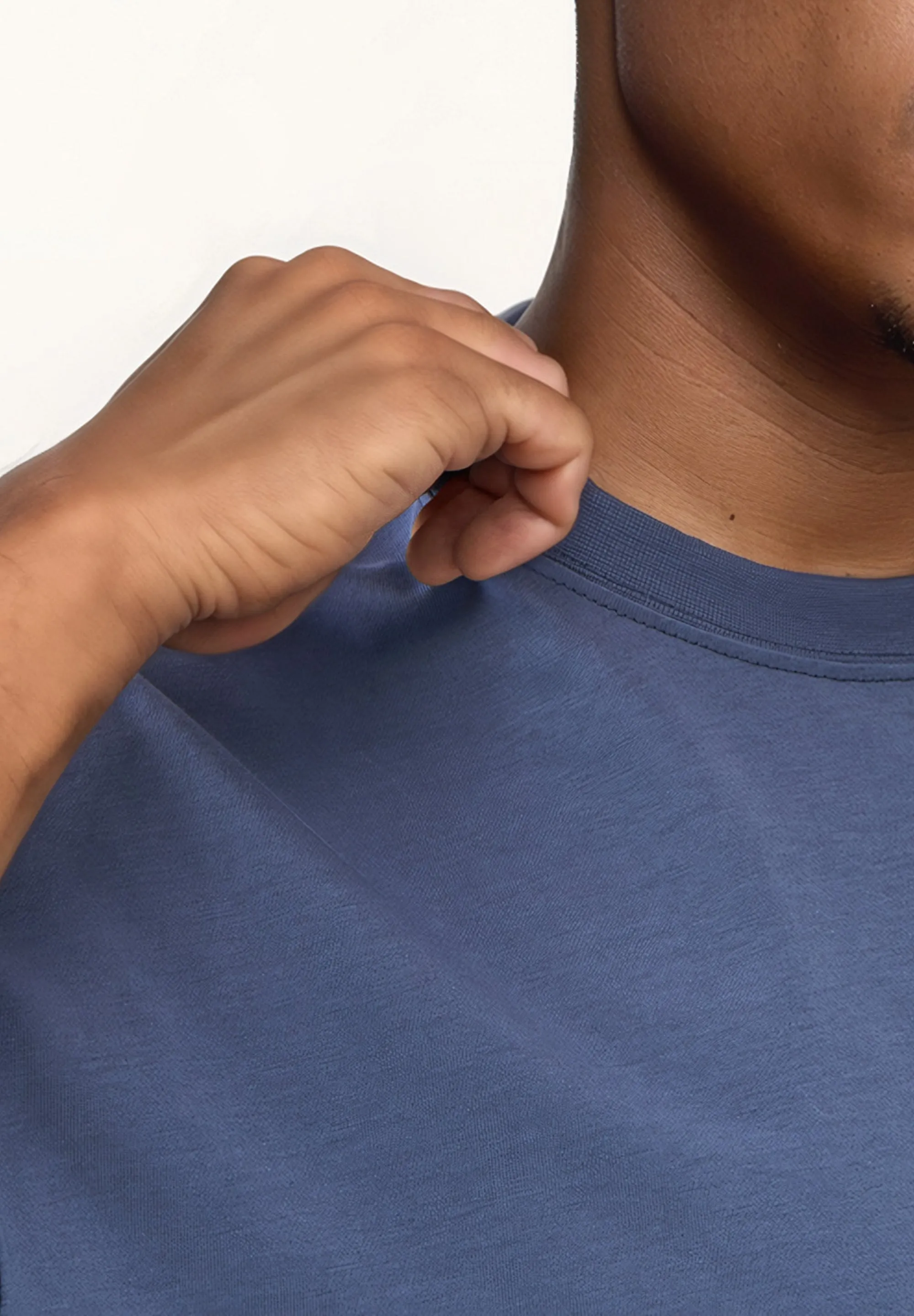 T-shirt GBCLIFF Relaxed Fit Made From Organic Cotton - Steel Blue Givn Berlin