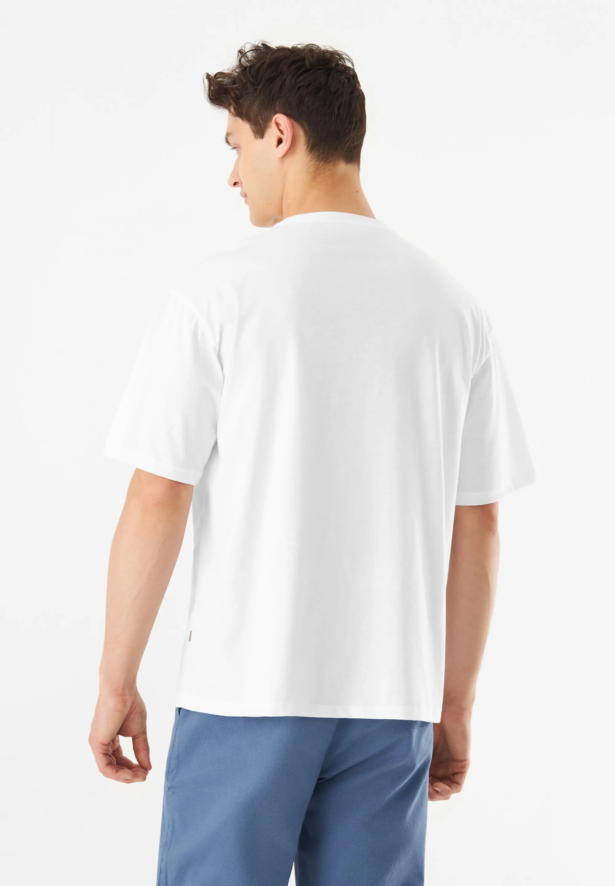 T-shirt GBCLIFF Relaxed Fit Made From Organic Cotton - White Givn Berlin