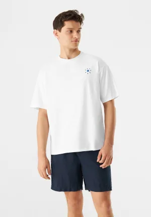 T-shirt GBCLIFF (Sun) Relaxed Fit Made From Organic Cotton - White Givn Berlin