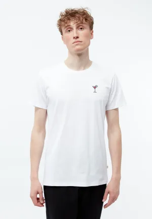 T-shirt GBCOLBY (COCKTAIL) made of organic cotton with embroidery - White Givn Berlin