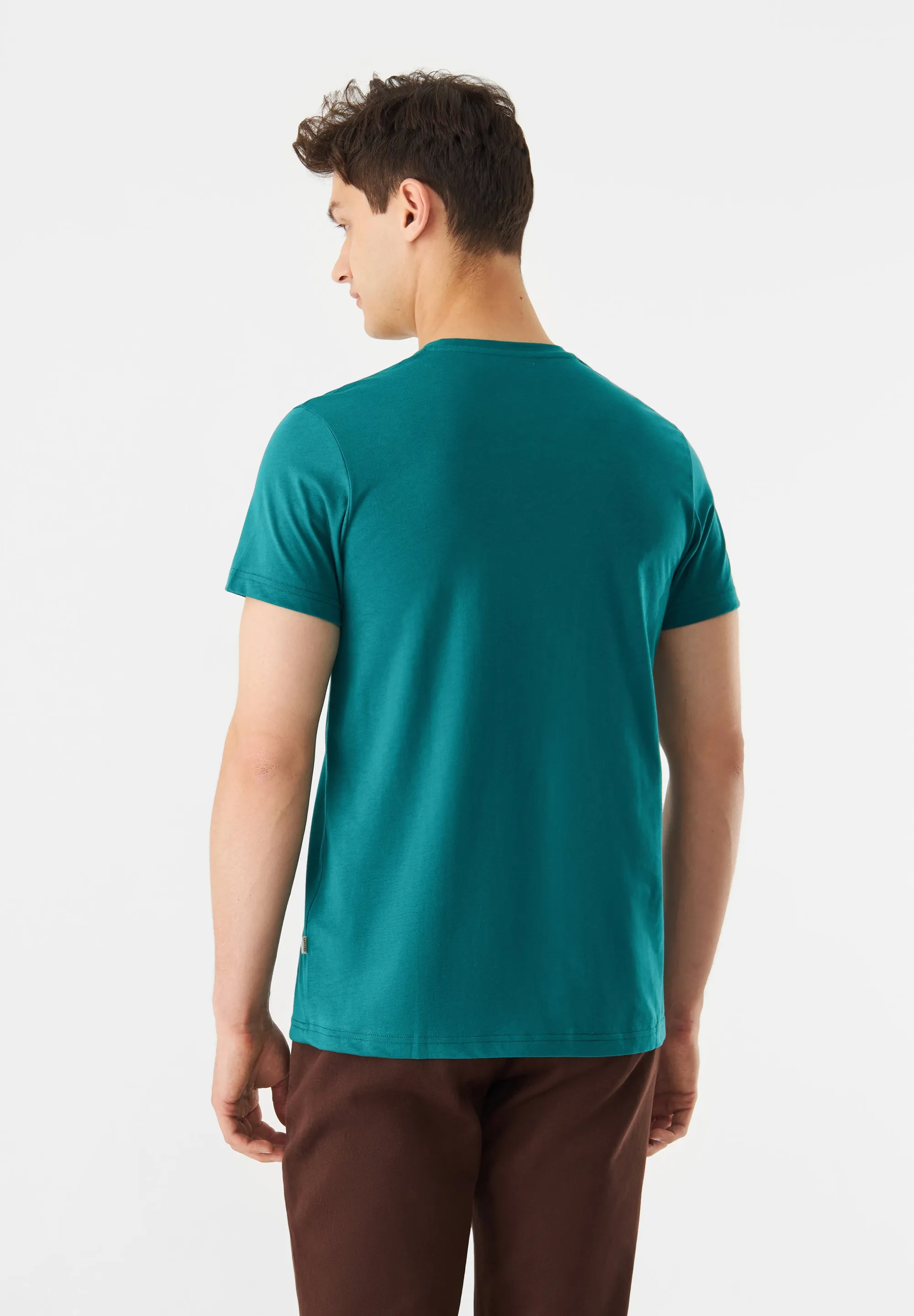 T-shirt GBCOLBY (Coffee) Made From Organic Cotton - Malachite Green Givn Berlin