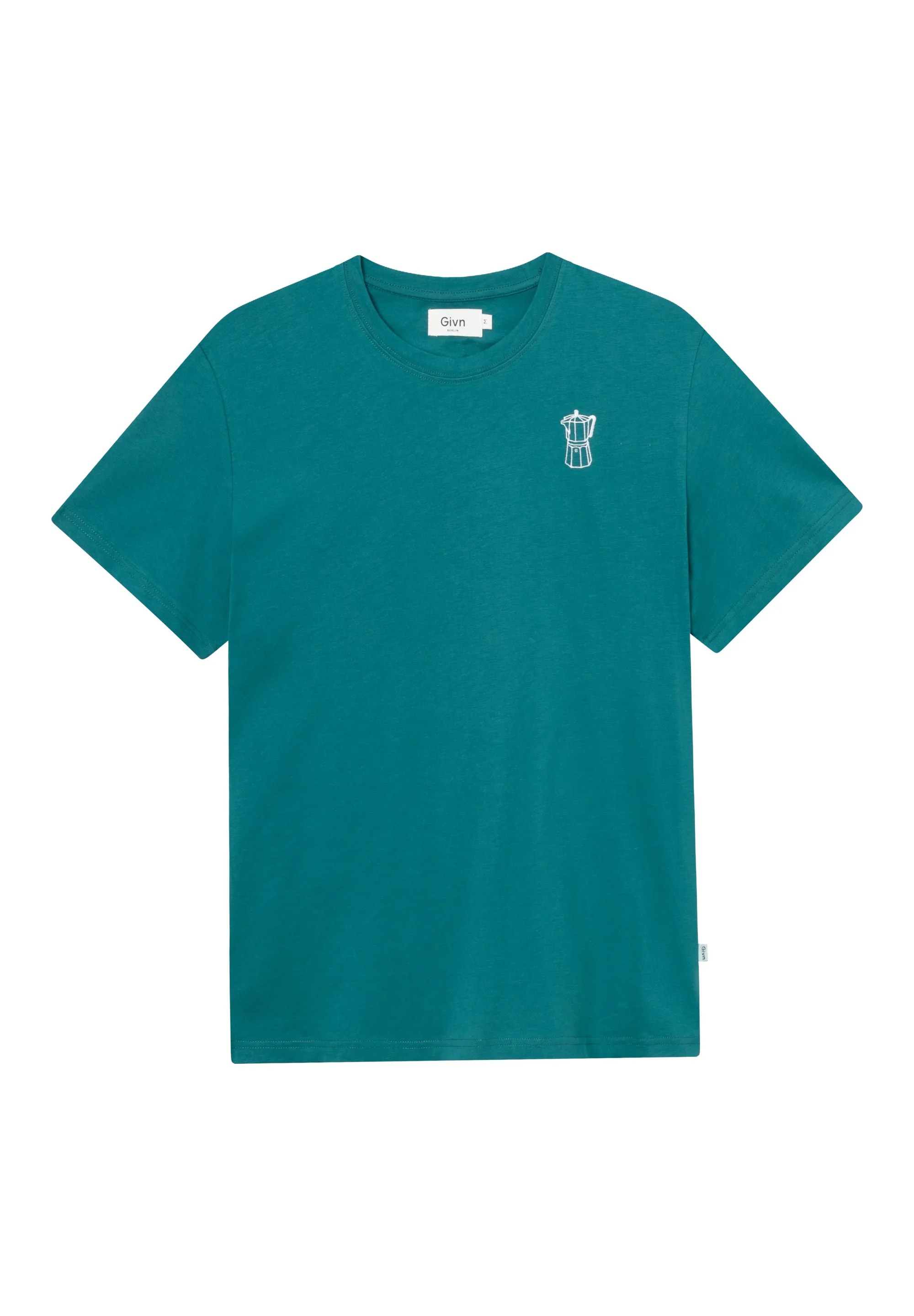 T-shirt GBCOLBY (Coffee) Made From Organic Cotton - Malachite Green Givn Berlin