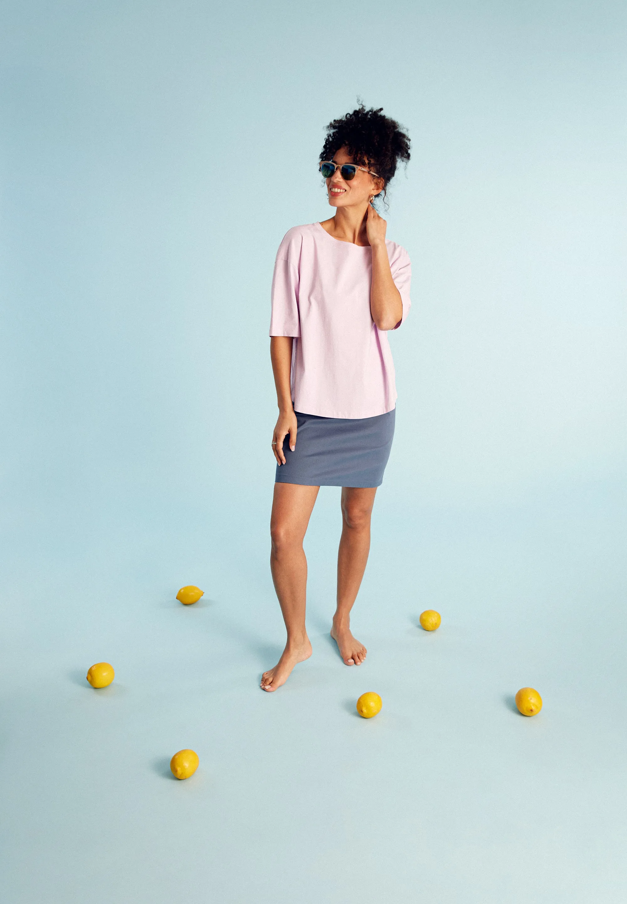 T-shirt GBJOLINA Loose Fit Made From Organic Cotton - Light Pink Givn Berlin