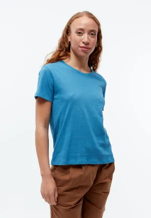 T-shirt GBJULIA in cotton/linen mix - Gentle Blue (Linen) Givn Berlin