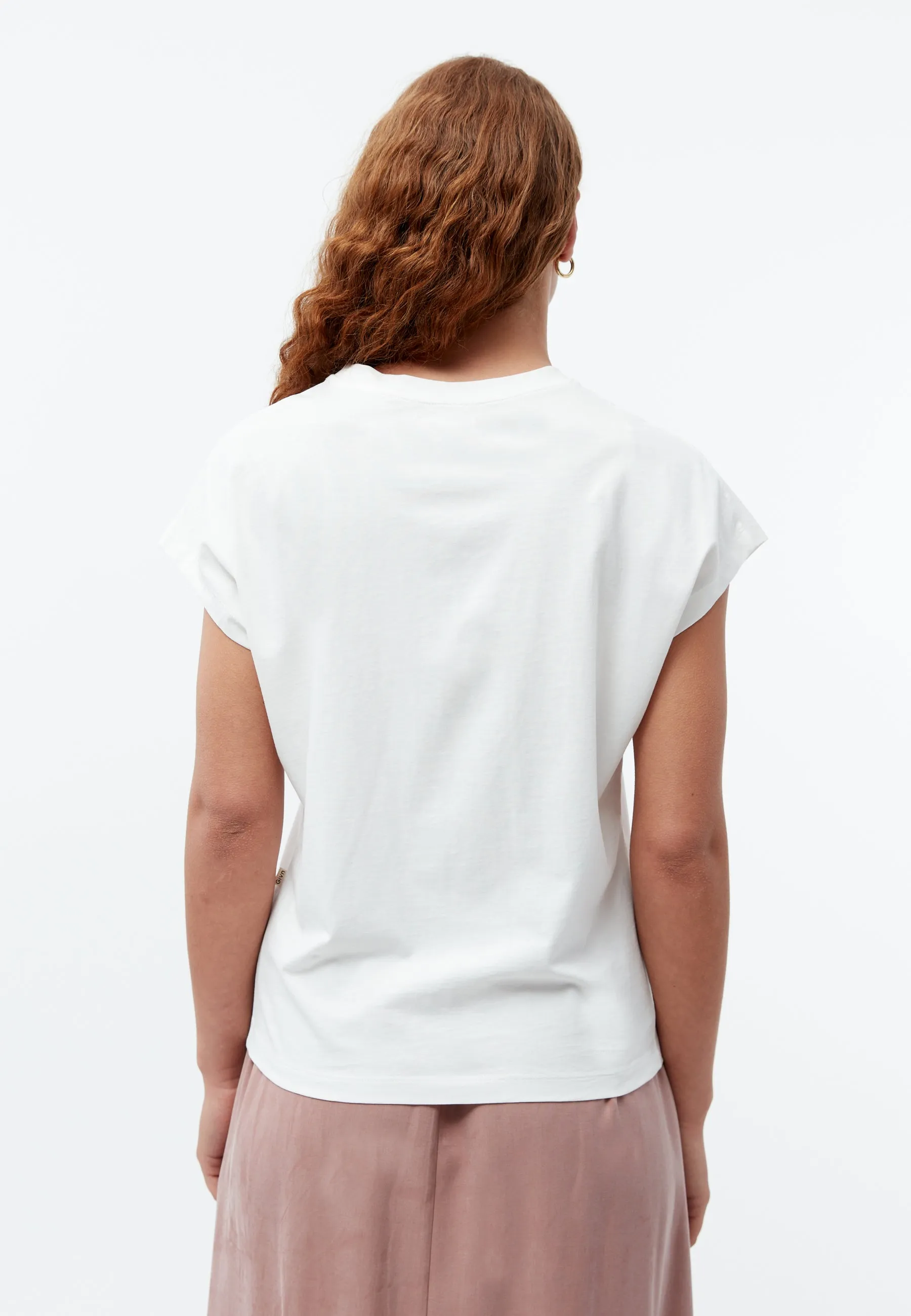 T-shirt GBLAILA (ICECREAM) made of organic cotton with embroidery - White Givn Berlin