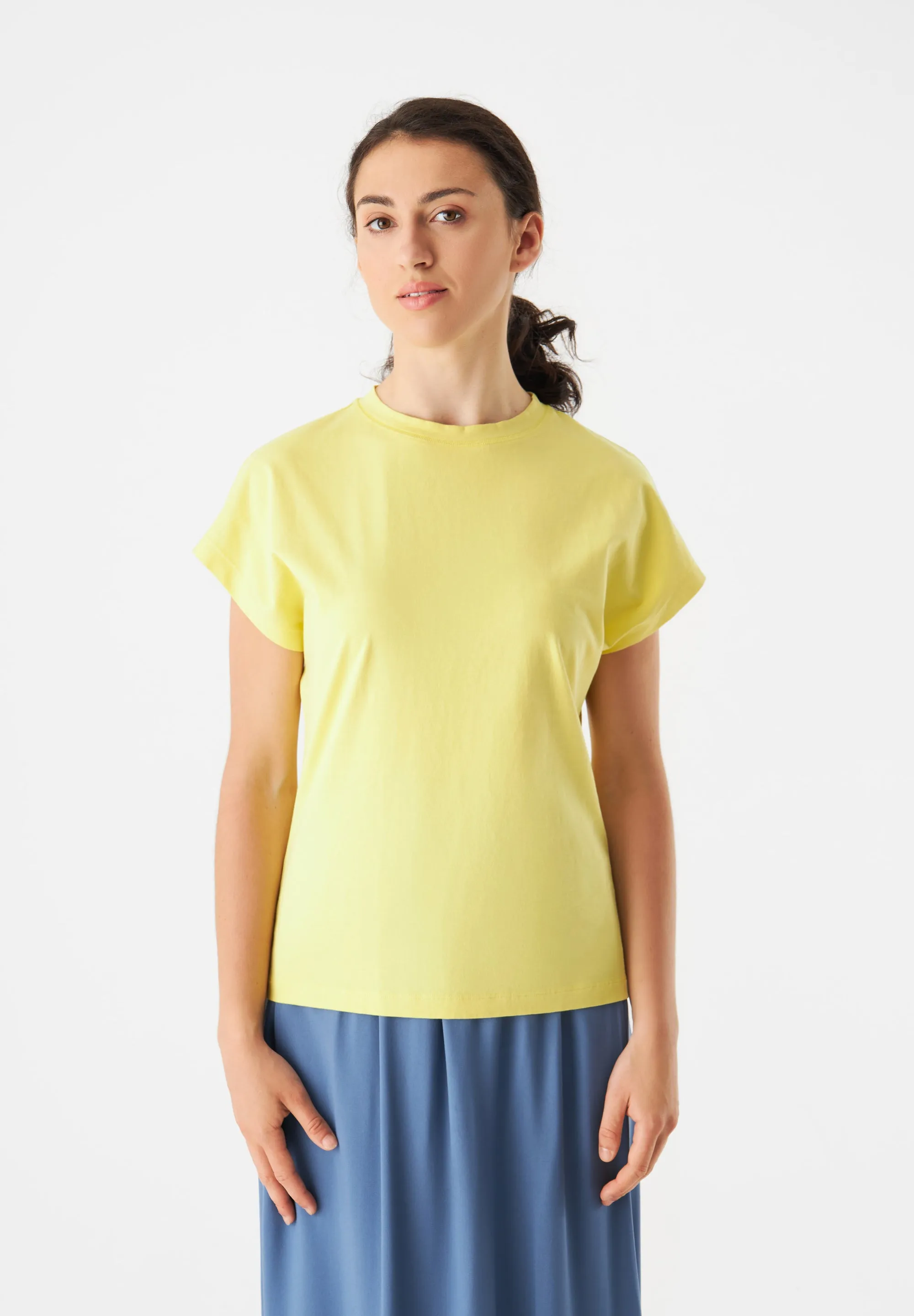 T-shirt GBLAILA Slim Fit Made From Organic Cotton - Lemon Givn Berlin