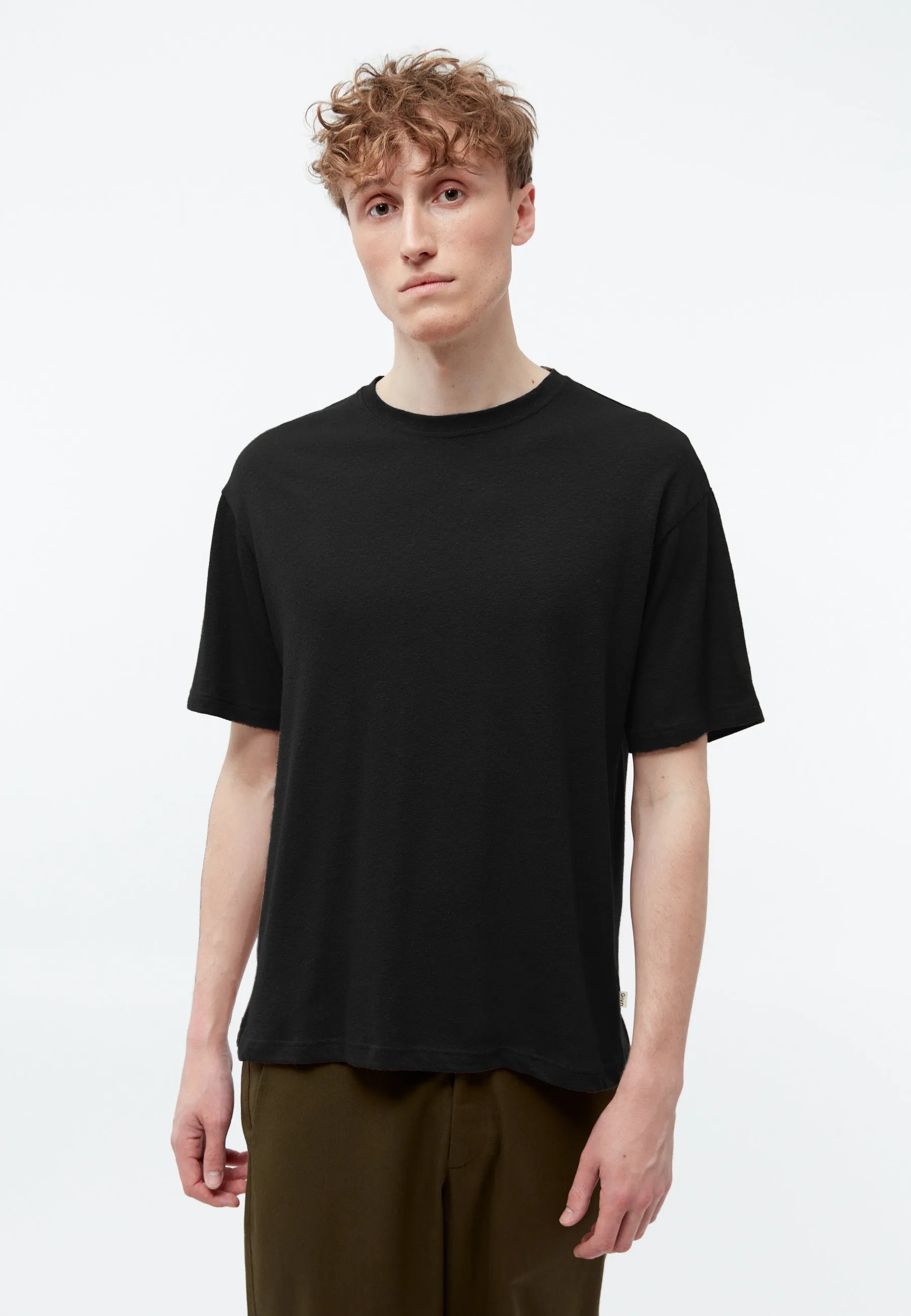 T-shirt GBLASSE in cotton-linen MIx - Black (Linen) Givn Berlin