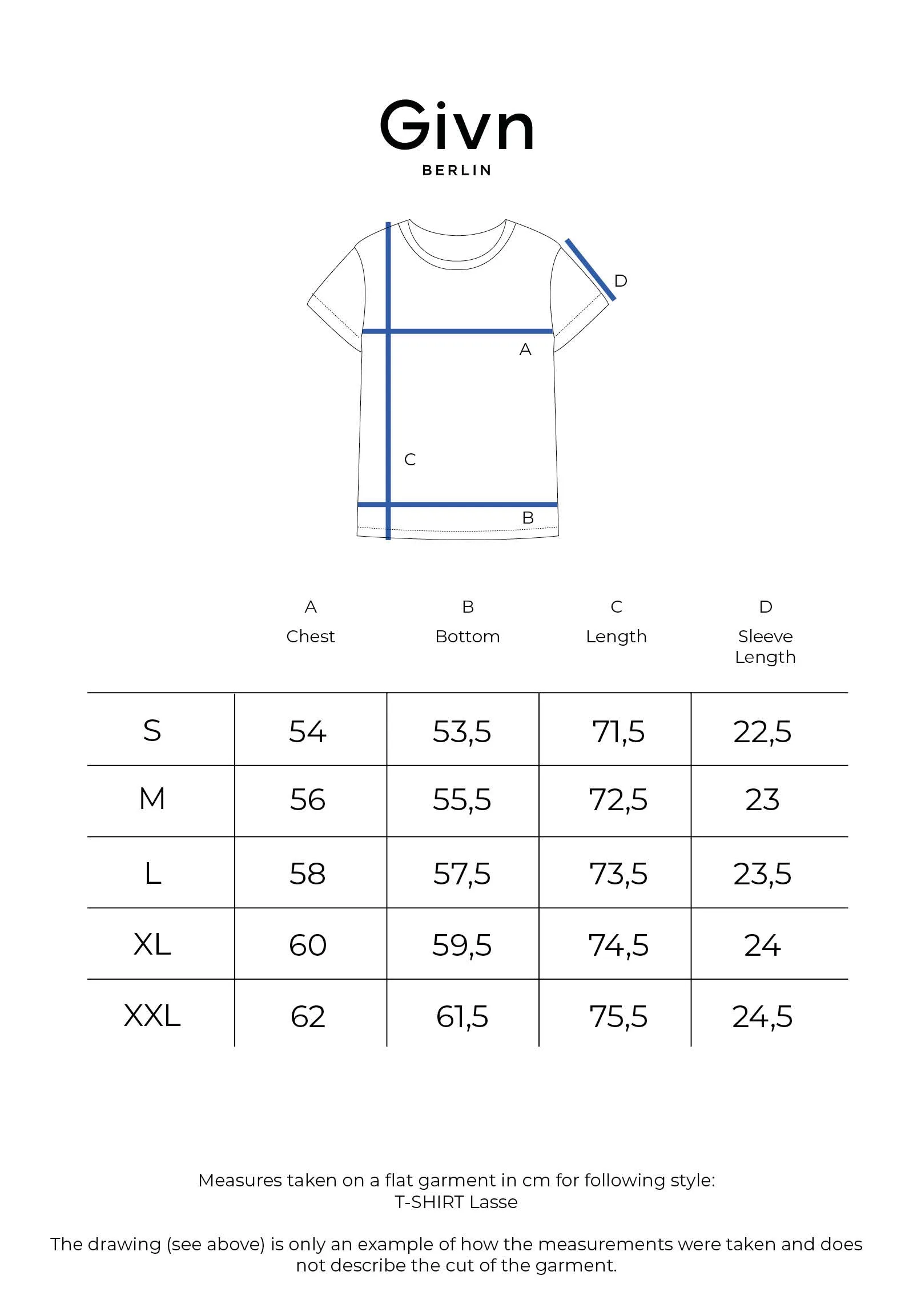 T-shirt GBLASSE made of cotton-linen MIx - Gentle Blue (Linen) Givn Berlin