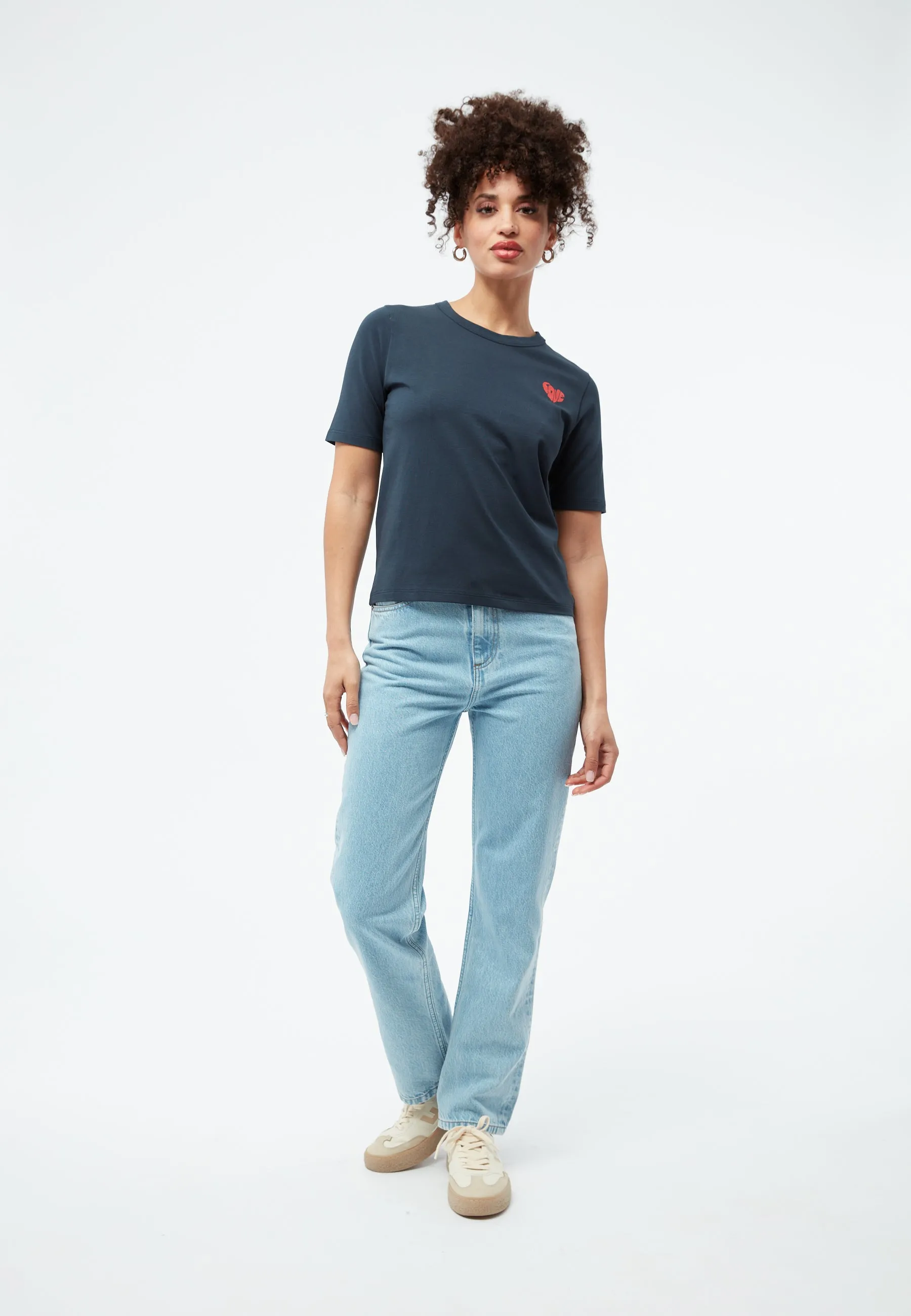 T-shirt GBRUTH (Love Heart) made from organic cotton - Midnight Blue Givn Berlin