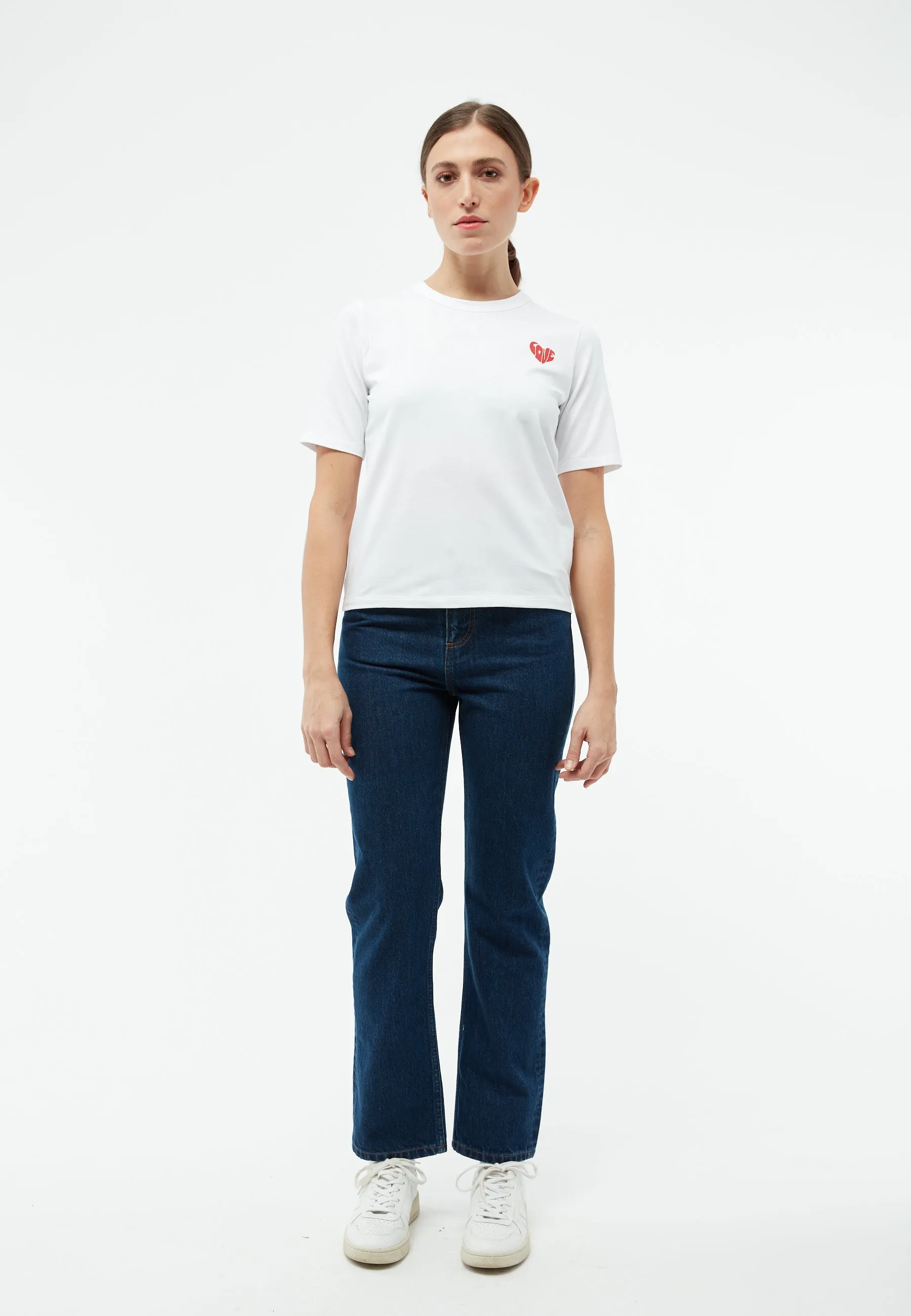 T-shirt GBRUTH (Love Heart) made from organic cotton - White Givn Berlin