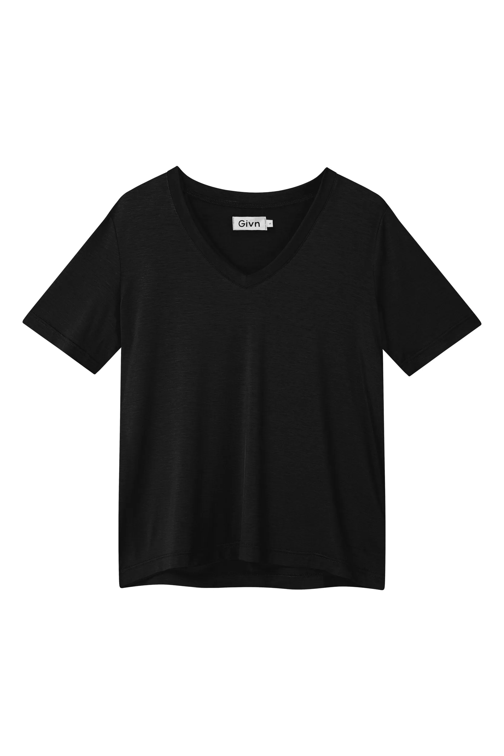 T-shirt JANE in TENCEL™ Lyocell - Black (Tencel) Givn Berlin