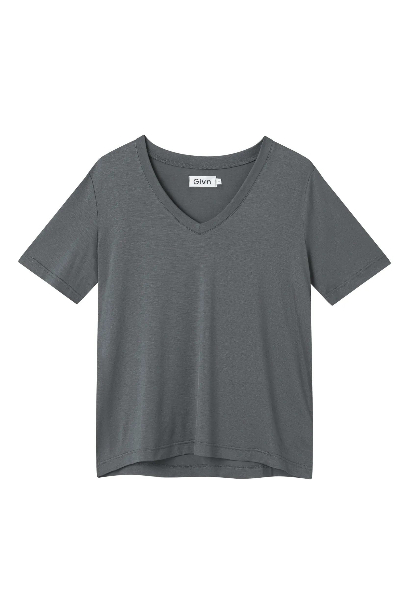 T-shirt JANE in TENCEL™ Lyocell - Shadow Grey (Tencel) Givn Berlin