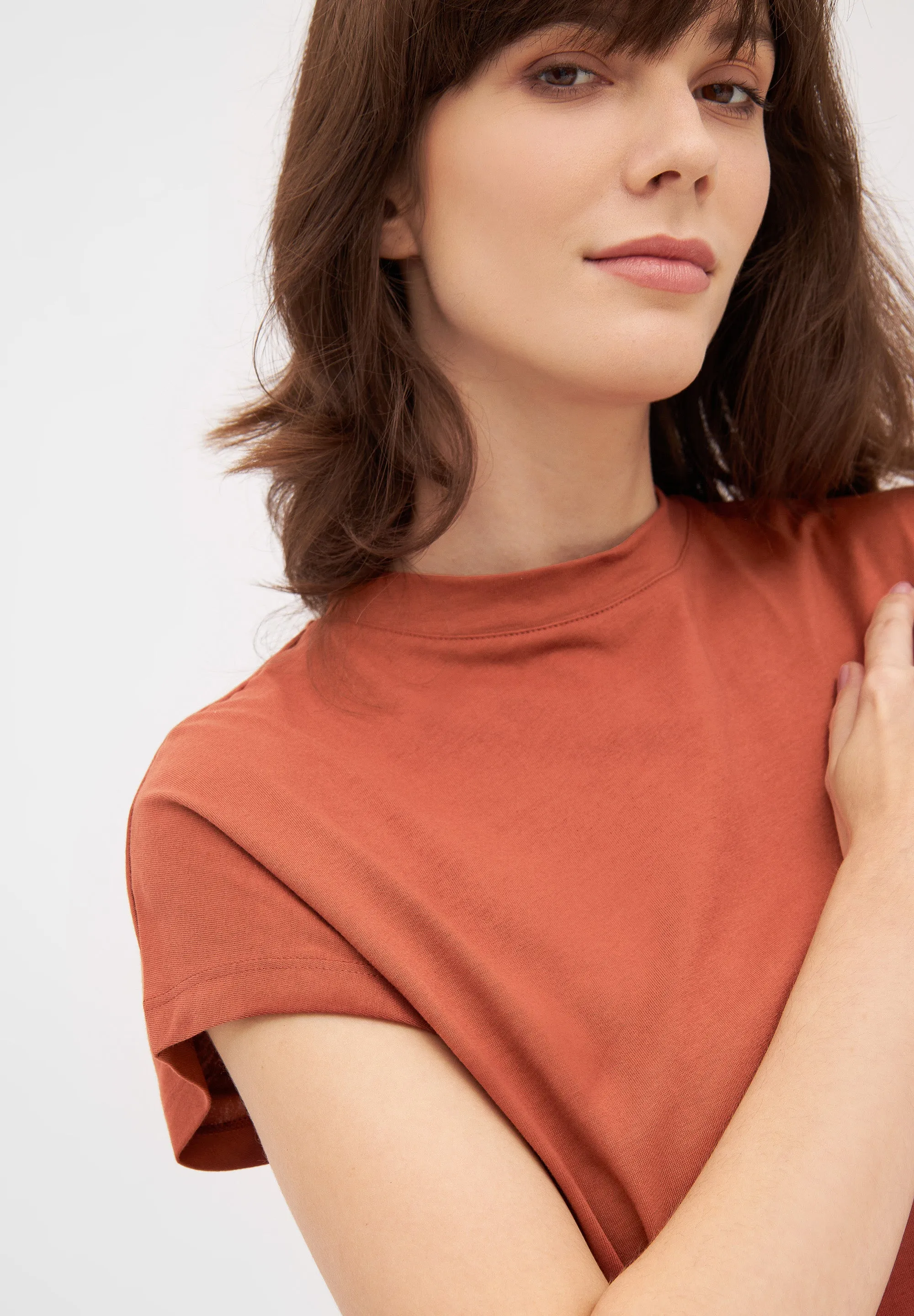T-shirt LAILA organic cotton - Terracotta Givn Berlin