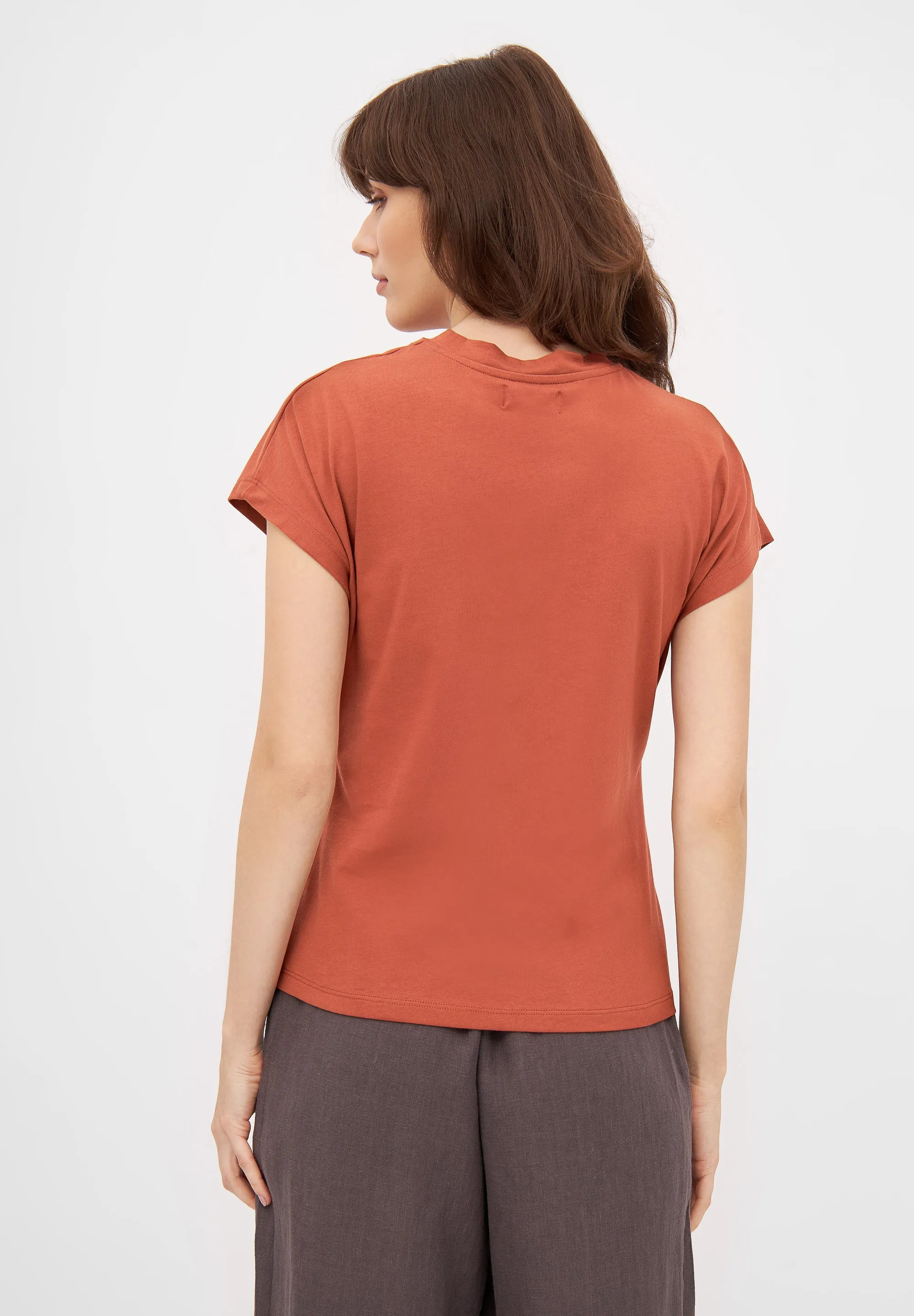 T-shirt LAILA organic cotton - Terracotta Givn Berlin