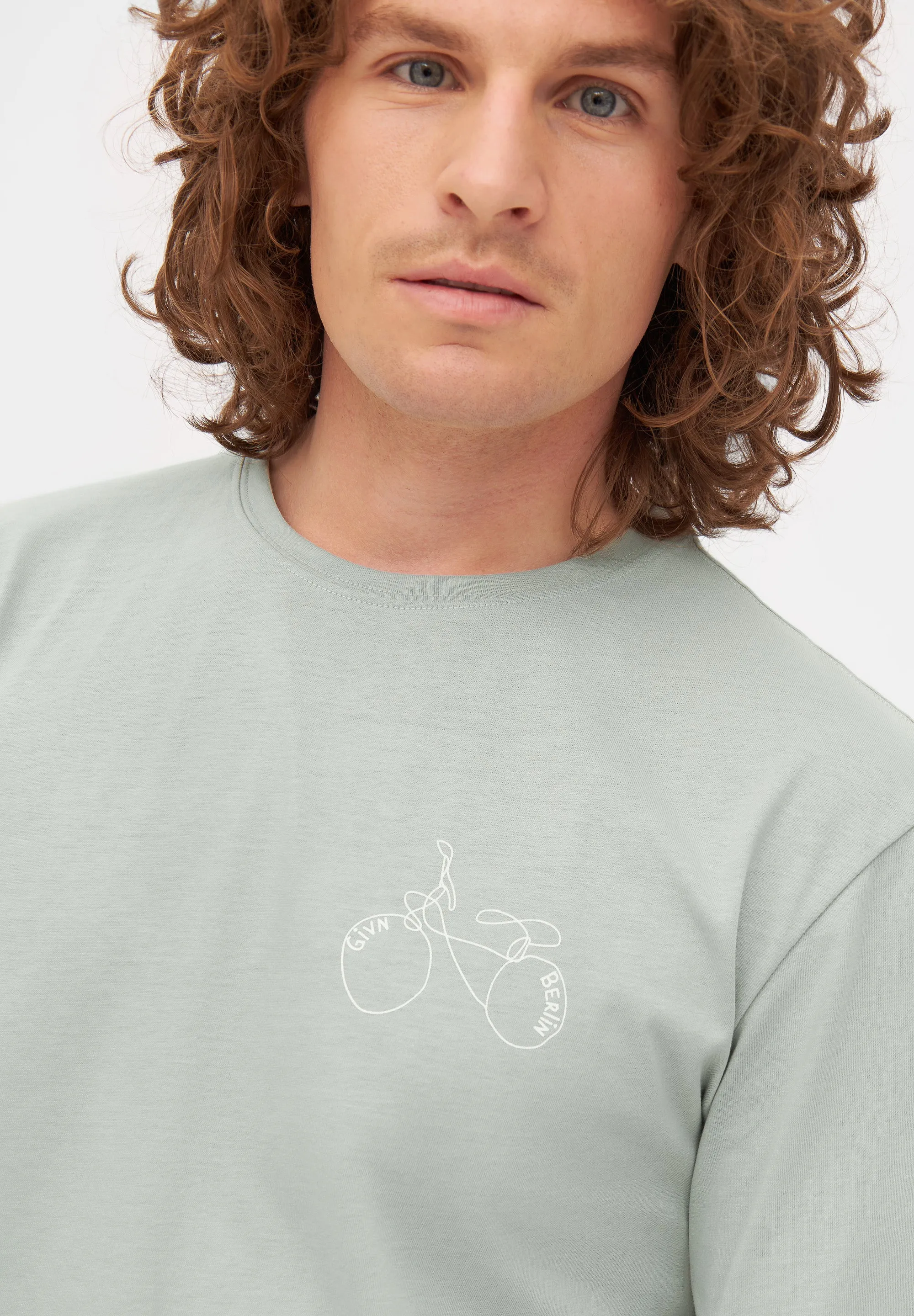 T-shirt LASSE (Bicycle) organic cotton - Sage Givn Berlin