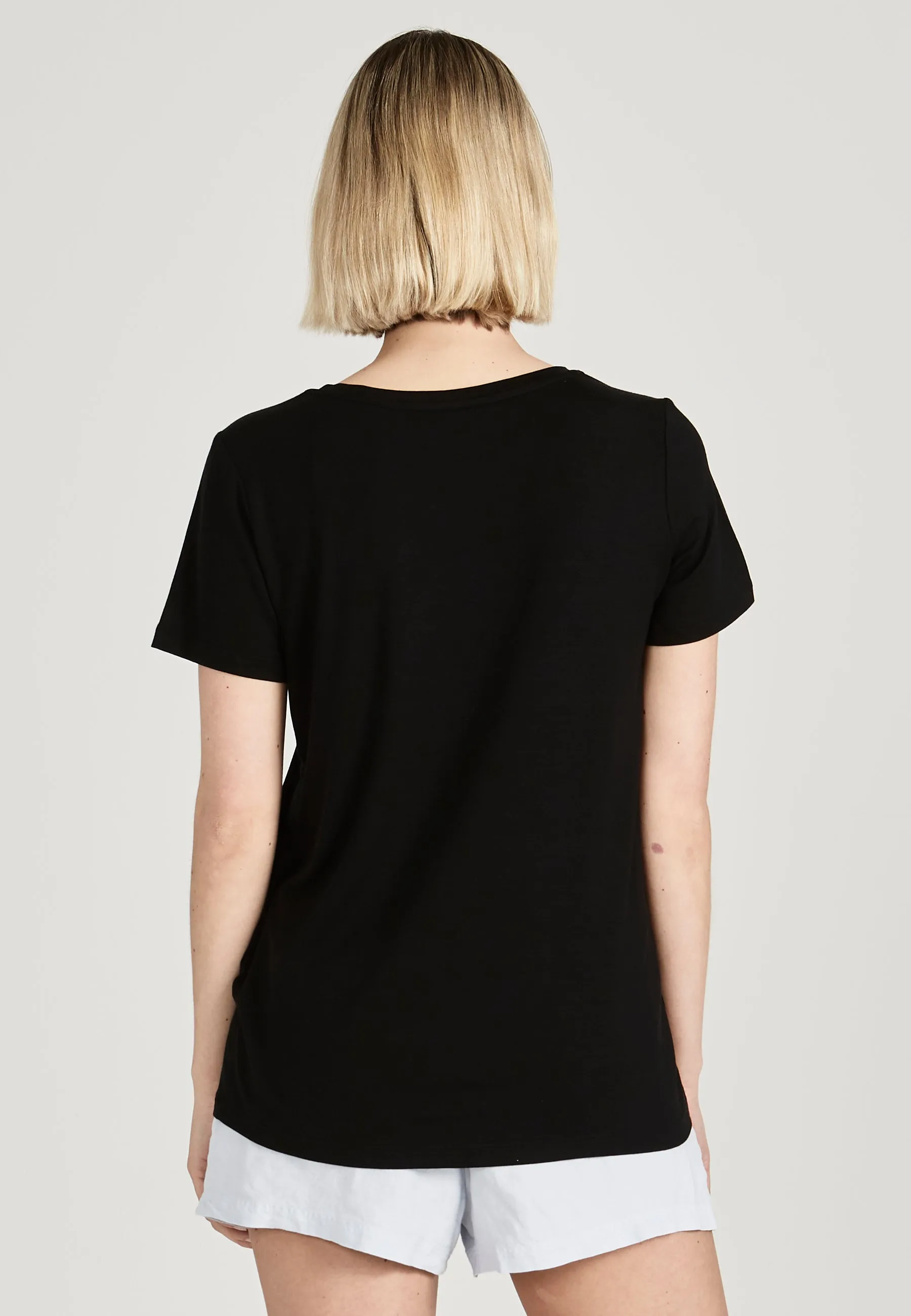 T-shirt LENA in TENCEL™ Lyocell - Black (Tencel) Givn Berlin