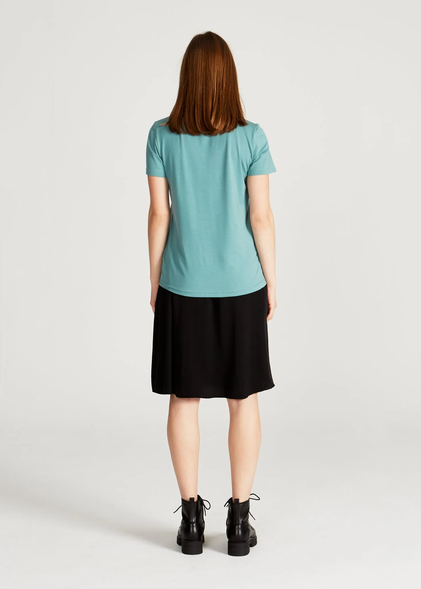 T-shirt LENA in TENCEL™ Lyocell - Dark Mint (Tencel) Givn Berlin
